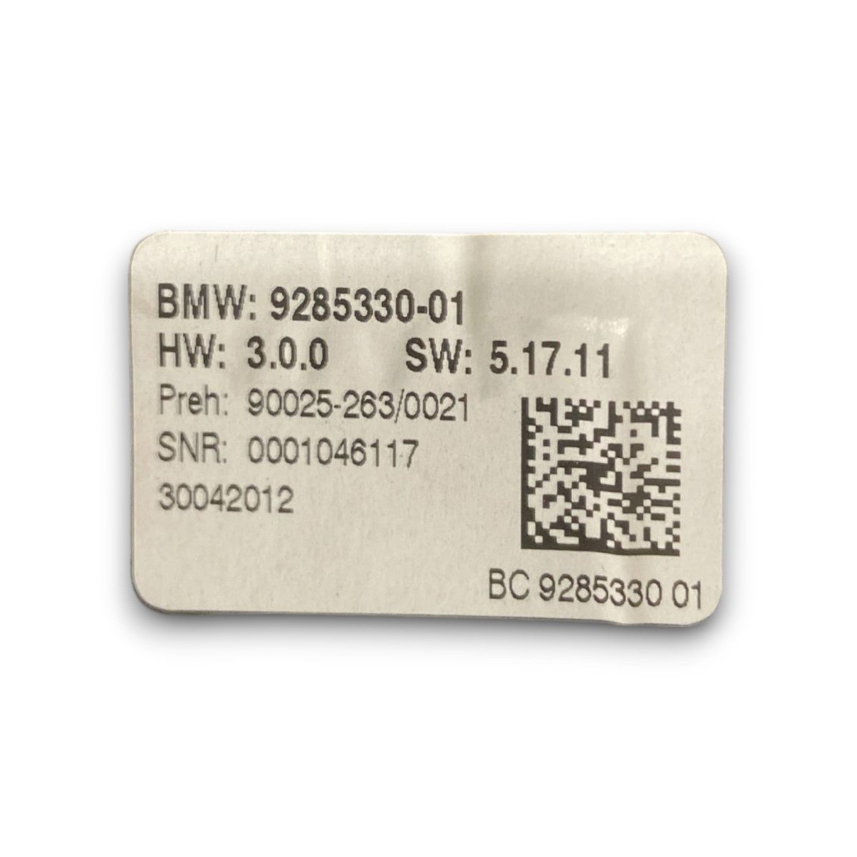 Comandi clima bmw serie 5 f11 cod . 9285330 - 01 2.0 diesel (2010 > 2017) + comandi autoradio - F&P CRASH SRL - Ricambi Usati