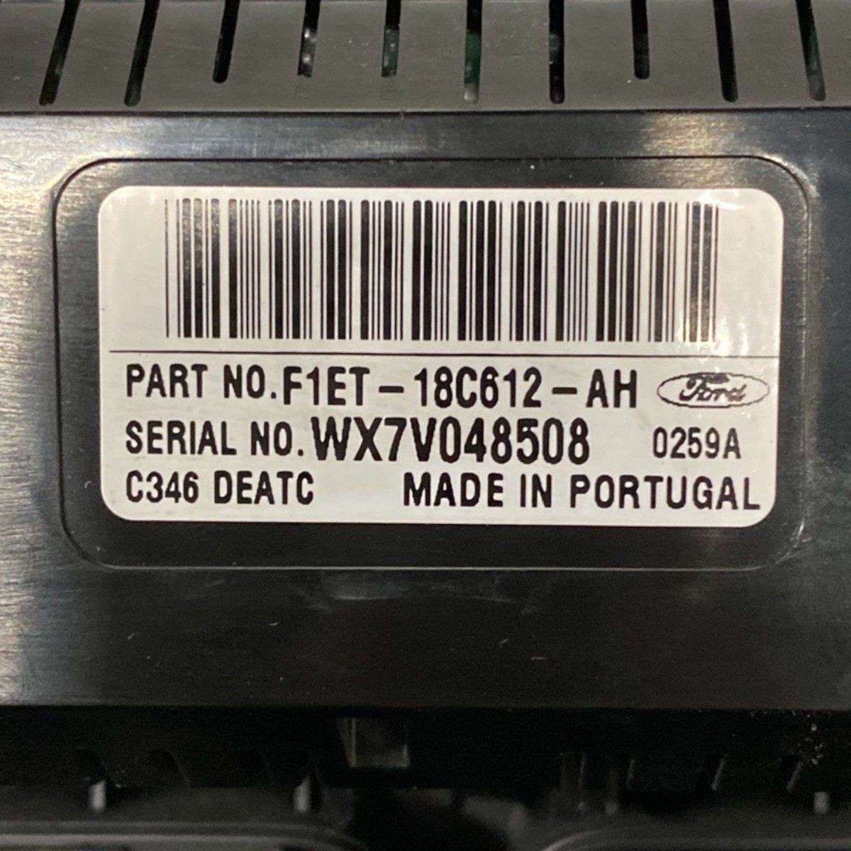 Comandi clima ford b - max 1.0 benzina (2012 - 2018) Cod: f1et - 18c612 - ah - F&P CRASH SRLS - Ricambi Usati