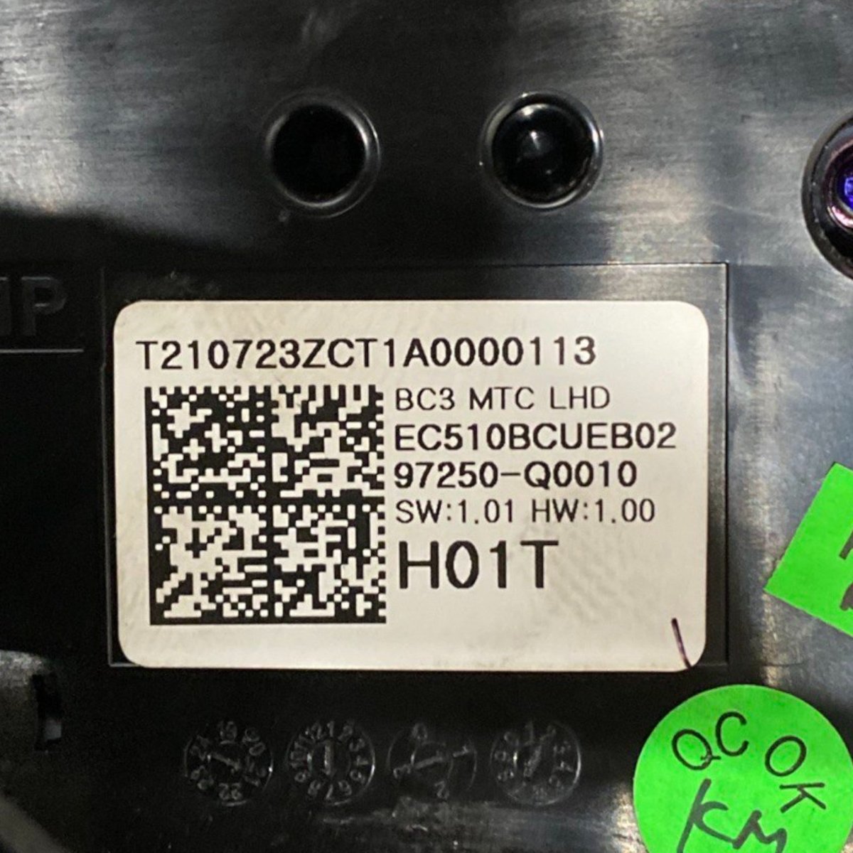 Comandi clima hyundai i20 1.2 benzina (2020 - ) Cod: 97250 - q0010 - F&P CRASH SRLS - Ricambi Usati