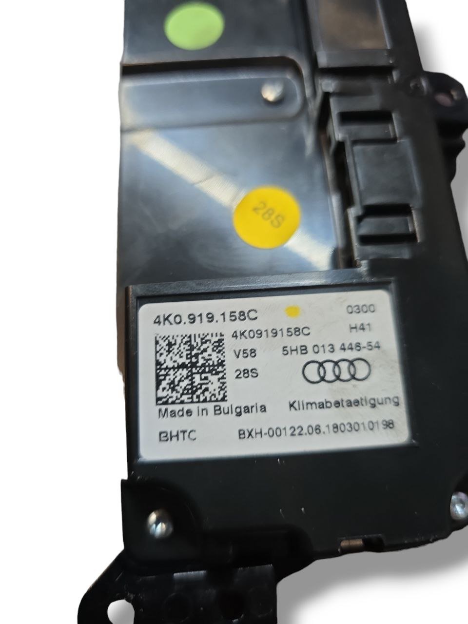 Comandi Clima Posteriore Tunnel Centrale Audi A7 C8 3.0 Diesel ( 2017 > ) Cod : 4K0919158C - F&P CRASH SRLS - Ricambi Usati
