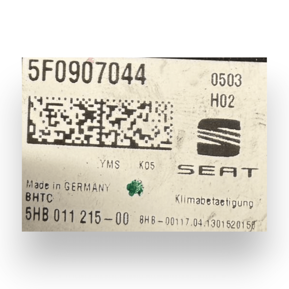 Comandi clima SEAT León III cod.5F0907044 (2013 - 2019) - F&P CRASH SRL - Ricambi Usati