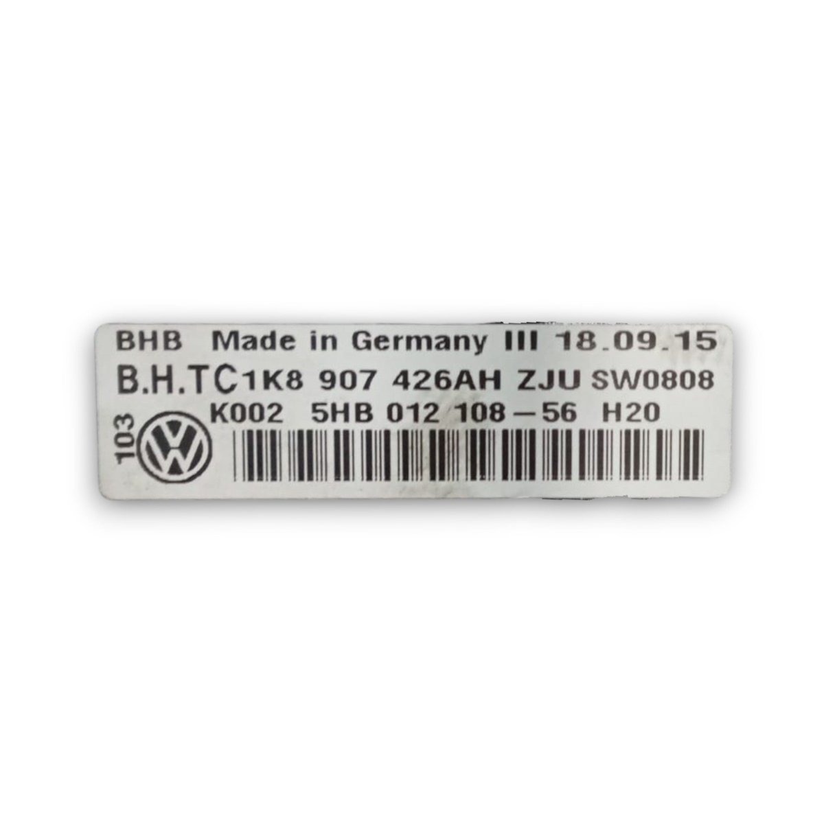 Climate controls Volkswagen Caddy III code . 5hb012108 2.0 diesel (2004 > 2021) - F&P CRASH SRL - Used Parts
