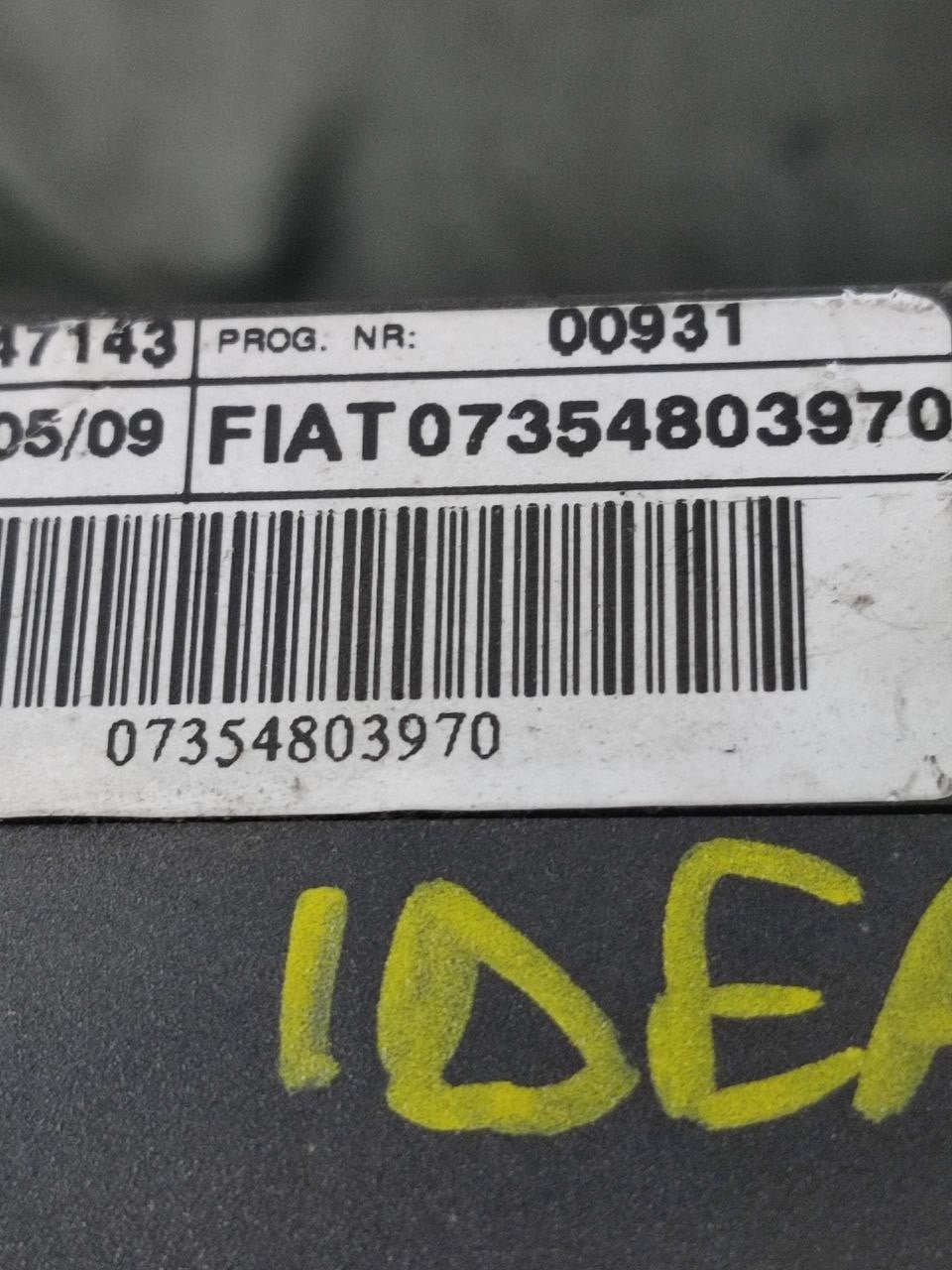 Fiat Idea 1.3 mjt (2003) Light Switch Commands code: 07354803970 - F&P CRASH SRLS - Used Parts
