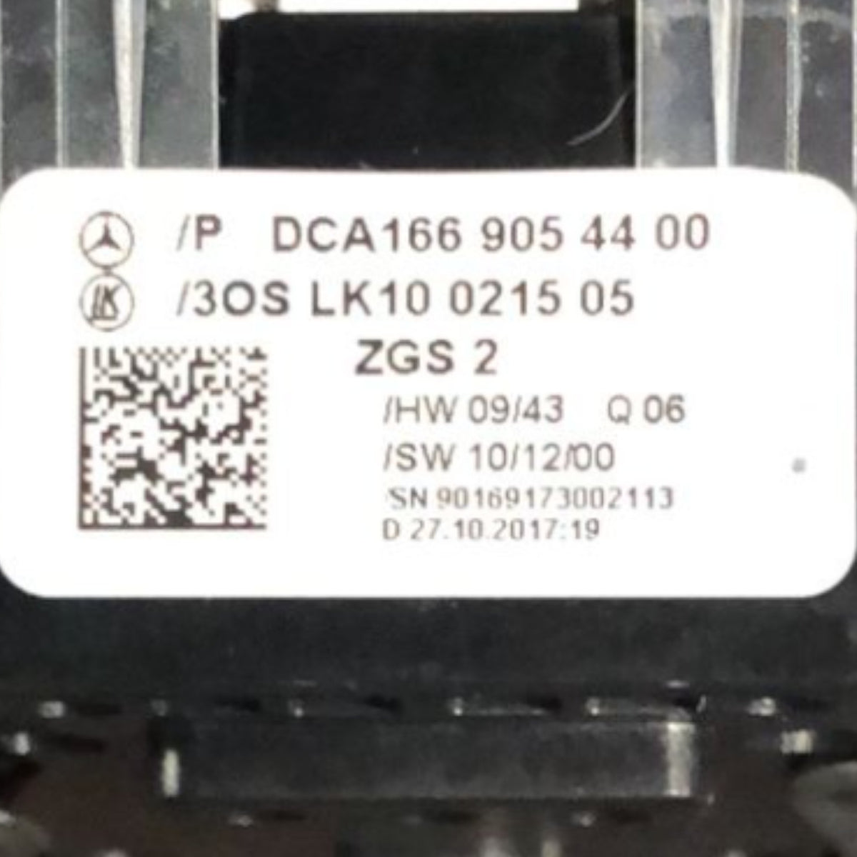 Comando Alzavetro Anteriore Sinistro Mercedes Benz Cla X117 (2013 > 2019) cod:DCA1669054400 - F&P CRASH SRLS - Ricambi Usati