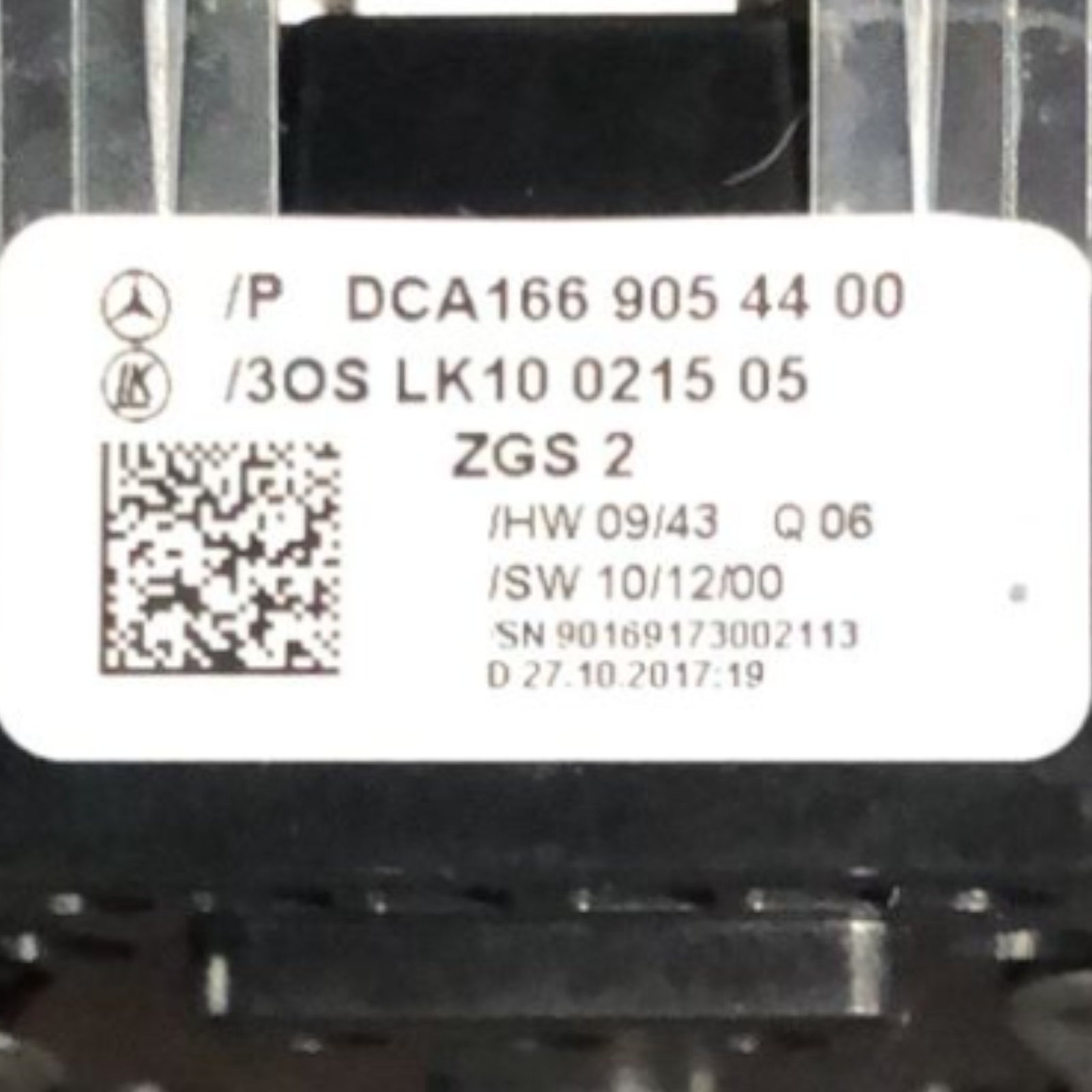 Comando Alzavetro Anteriore Sinistro Mercedes Benz Cla X117 (2013 > 2019) cod:DCA1669054400 - F&P CRASH SRLS - Ricambi Usati