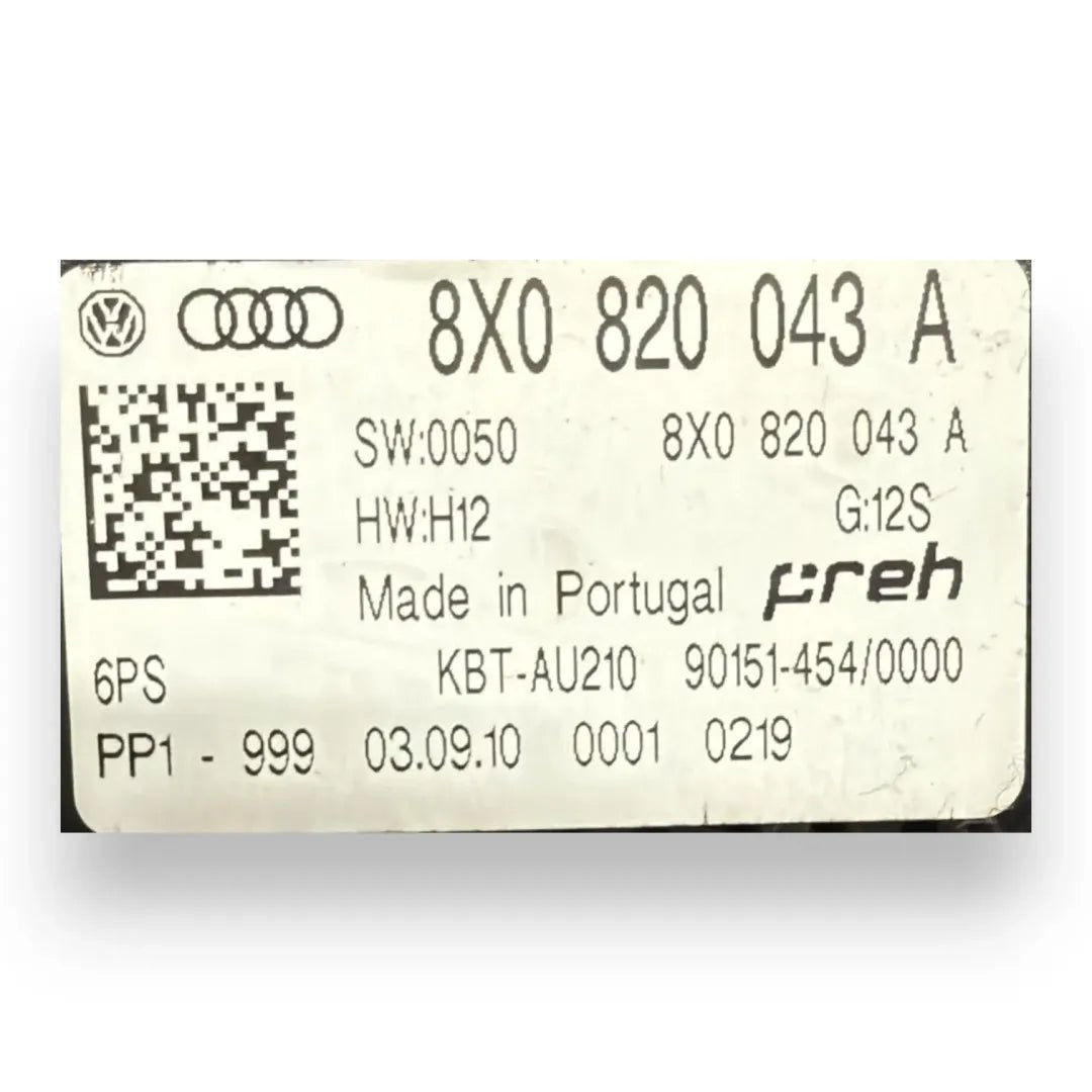 Dettaglio Comando clima Audi A1 8X 2010–2019 OEM 8X0820045A - foto 3