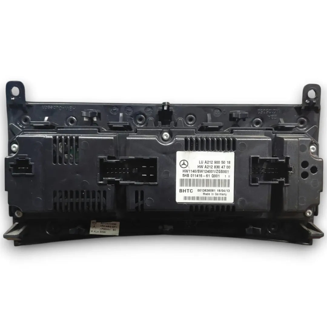 Comando clima Mercedes-Benz Classe E W/S212 dal 2009 OEM A2129005018 - F&P CRASH SRL - Ricambi Usati