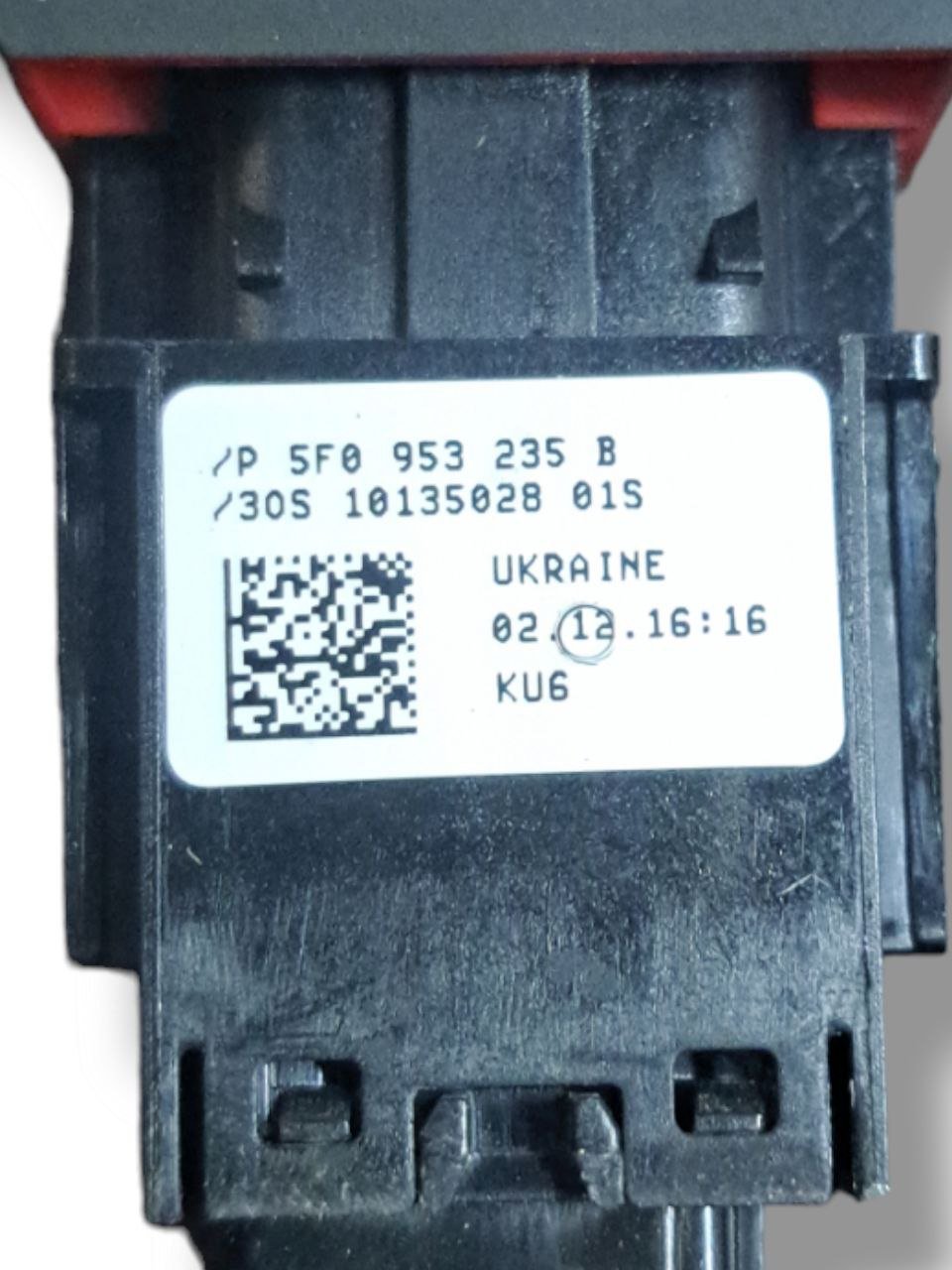 Four-Way Switch Command Emergency Lights Seat Ibiza / Leon (2015) COD:5F0953235B - F&P CRASH SRLS - Used Spare Parts