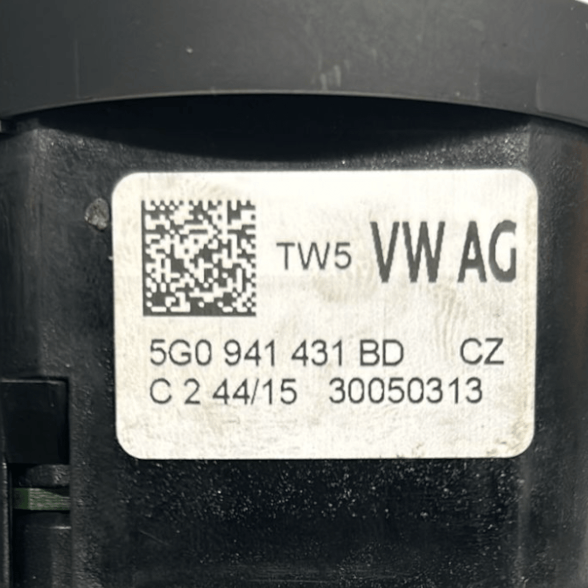 Comando Regolazione Luci Volkswagen Golf VII (2012 > 2017) cod:5G0941431BD - F&P CRASH SRLS - Ricambi Usati