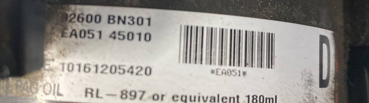 Nissan Almera 2.2 air conditioning compressor code: EA051 92600bn301 - F&P CRASH SRLS - Used Parts