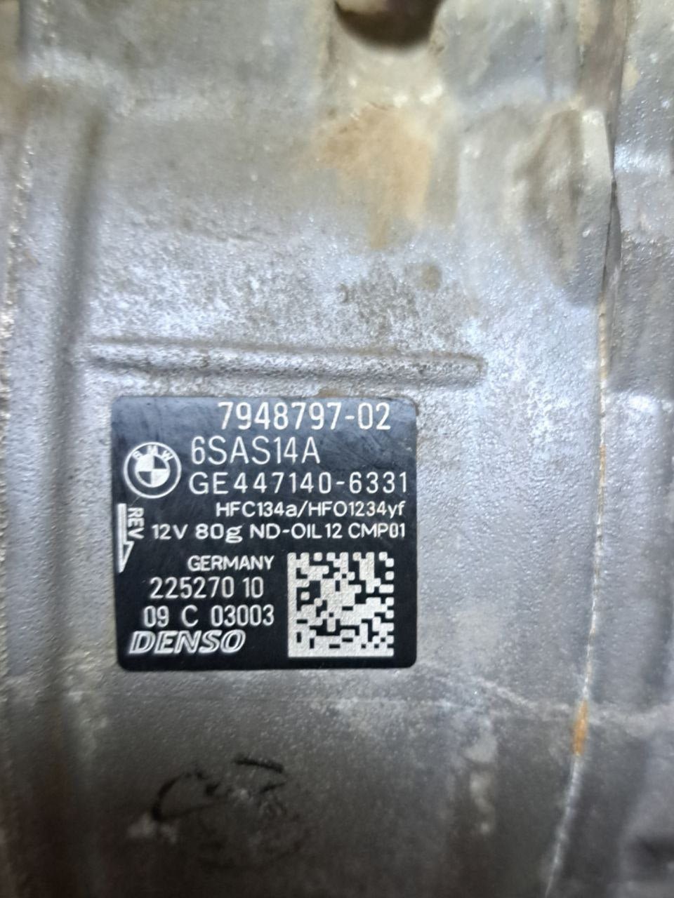 Compressore aria clima Bmw Serie 1 F40 1.5 Diesel (2022) COD:794879702 - F&P CRASH SRLS - Ricambi Usati