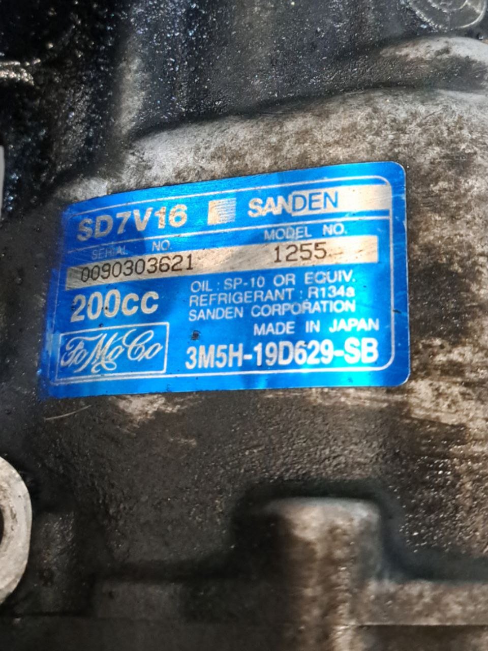 Compressore aria clima Ford Focus 1.6D (2006) COD:3M5H19D629 - F&P CRASH SRLS - Ricambi Usati