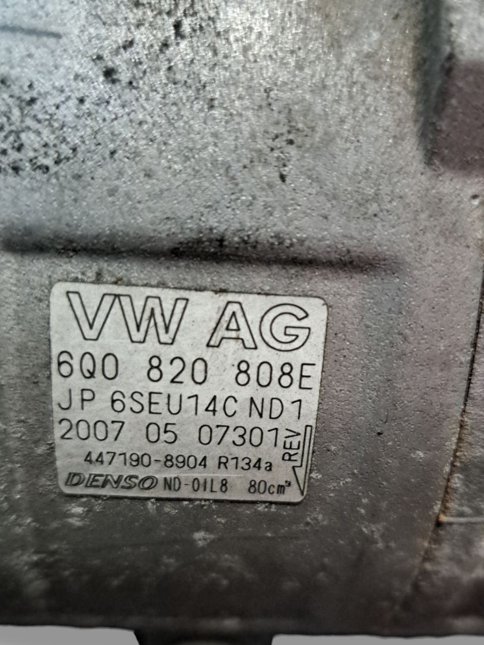 Air conditioning compressor Volkswagen Polo 6R 1.2 Petrol (2012) CODE:6Q0820808E - F&P CRASH SRLS - Used Parts