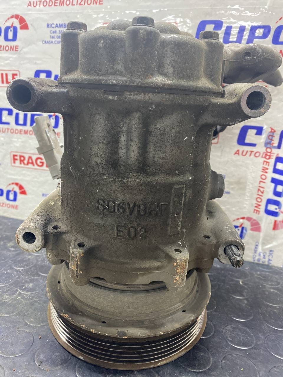 Compressore Aria Condizionata a/c 1.5 Renault clio kangoo Nissan micra cod:SD6VBHF - F&P CRASH SRLS - Ricambi Usati