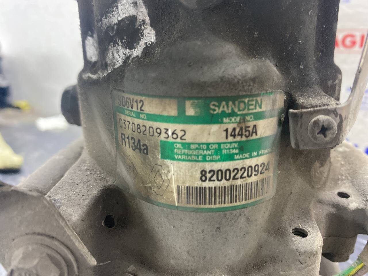 Compressore Aria Condizionata a/c 1.5 Renault clio kangoo Nissan micra cod:SD6VBHF - F&P CRASH SRLS - Ricambi Usati