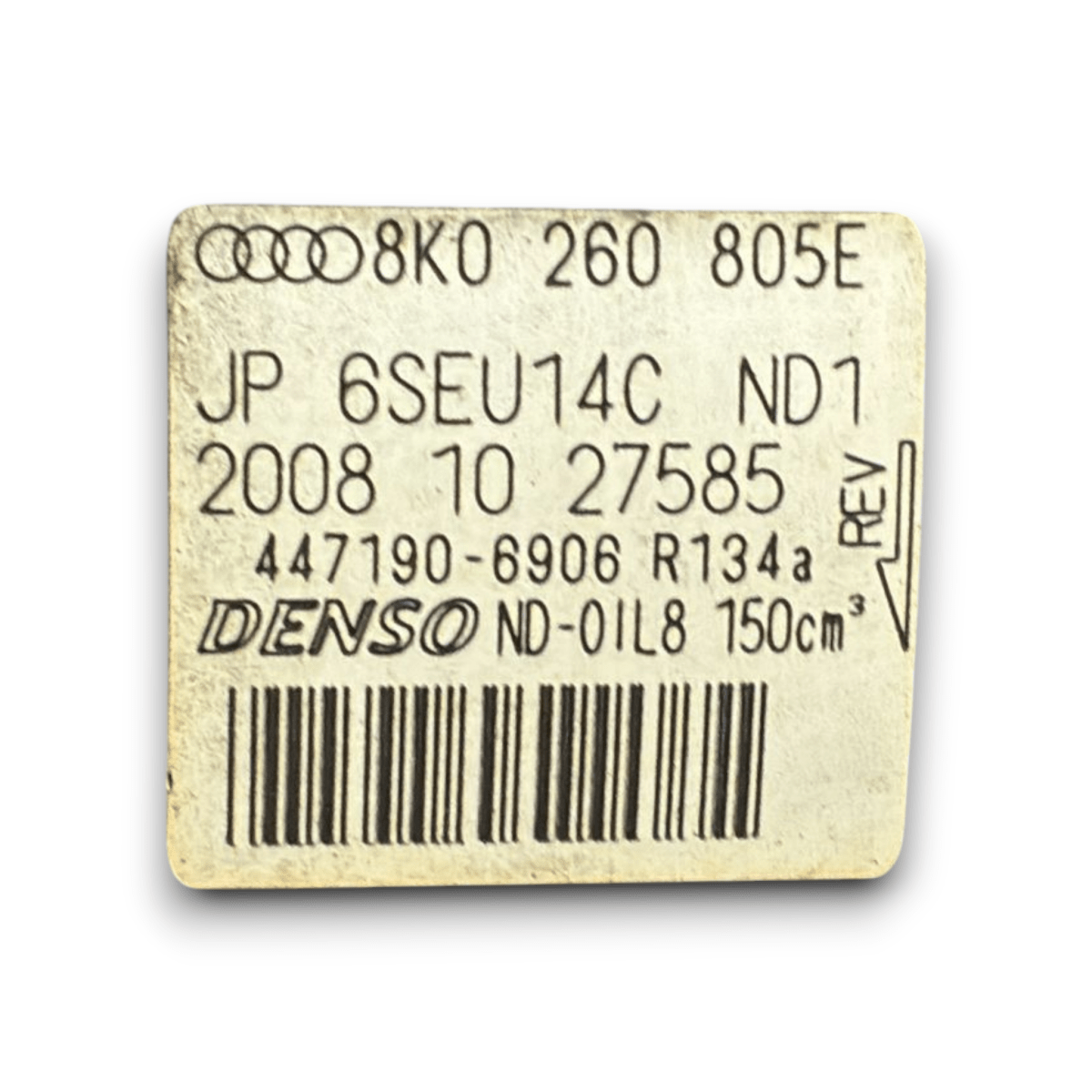 Compressore aria condizionata audi a4 b8 2.0 diesel cod : 8k0260805e (2009) - F&P CRASH SRL - Ricambi Usati