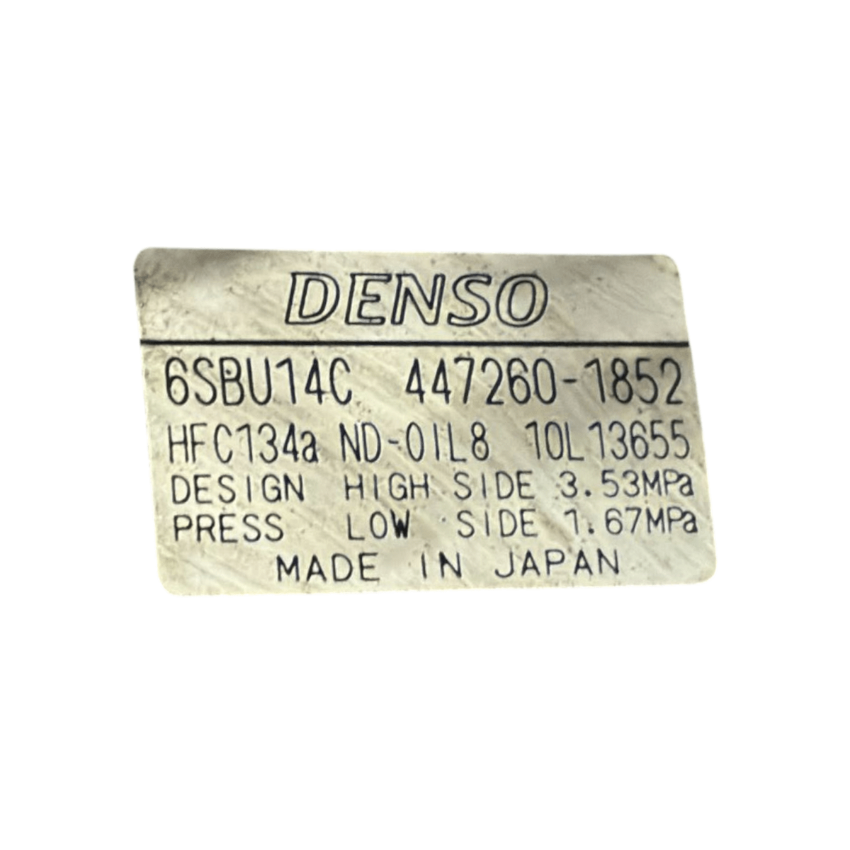 Compressore aria condizionata bmw serie 1 e81 2.0 diesel cod : 477260-1852 (2004 - 2012) - F&P CRASH SRL - Ricambi Usati