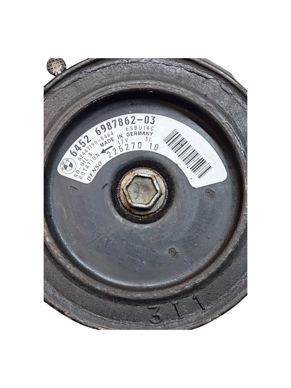 Compressore Aria Condizionata BMW Serie 3 E91 Cod:6452698786203 (2005 - 2012) 2.0 Diesel - F&P CRASH SRLS - Ricambi Usati