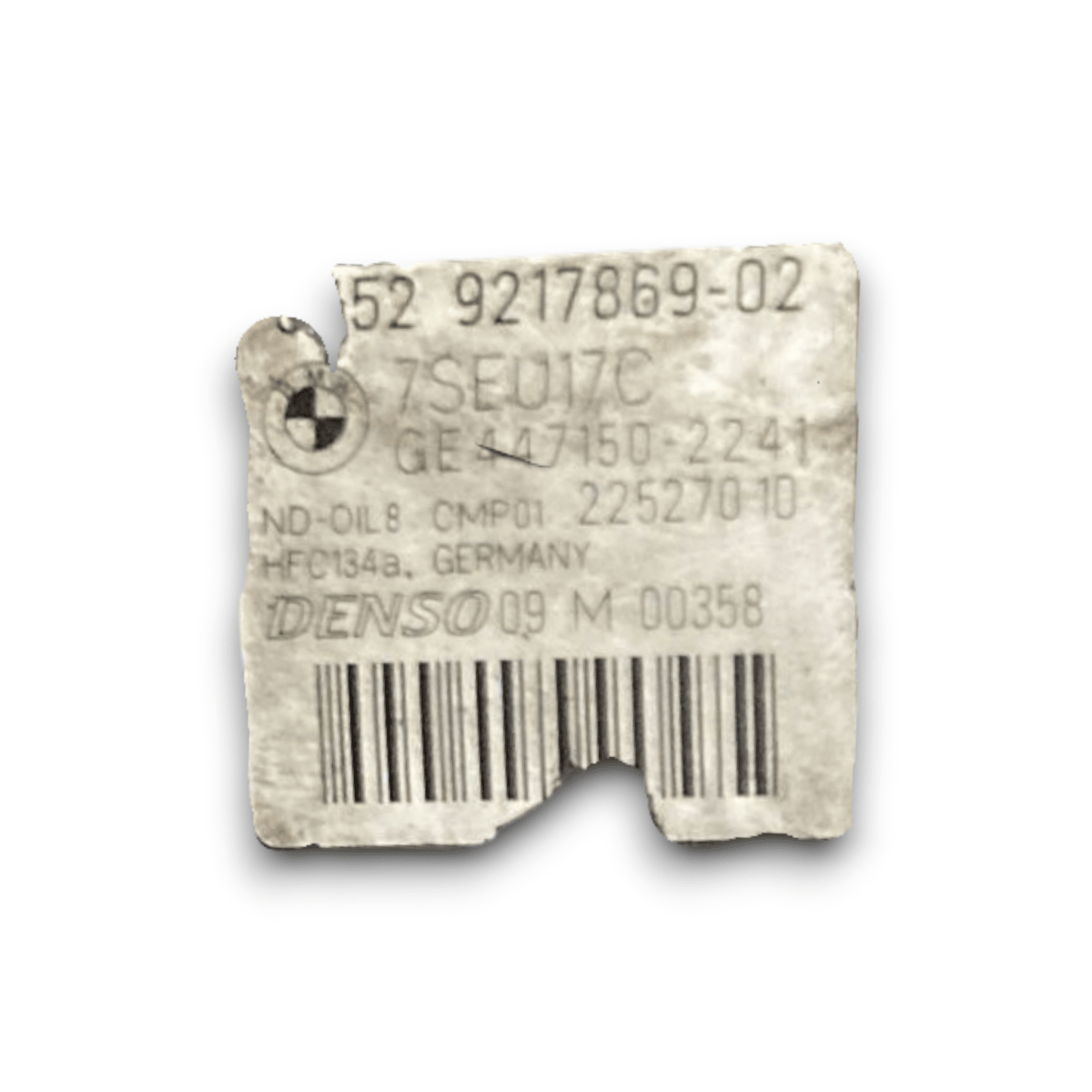 compressore aria condizionata Bmw x3 f25 cod . 9217869 3.0 benzina (2010 > 2017) - F&P CRASH SRL - Ricambi Usati