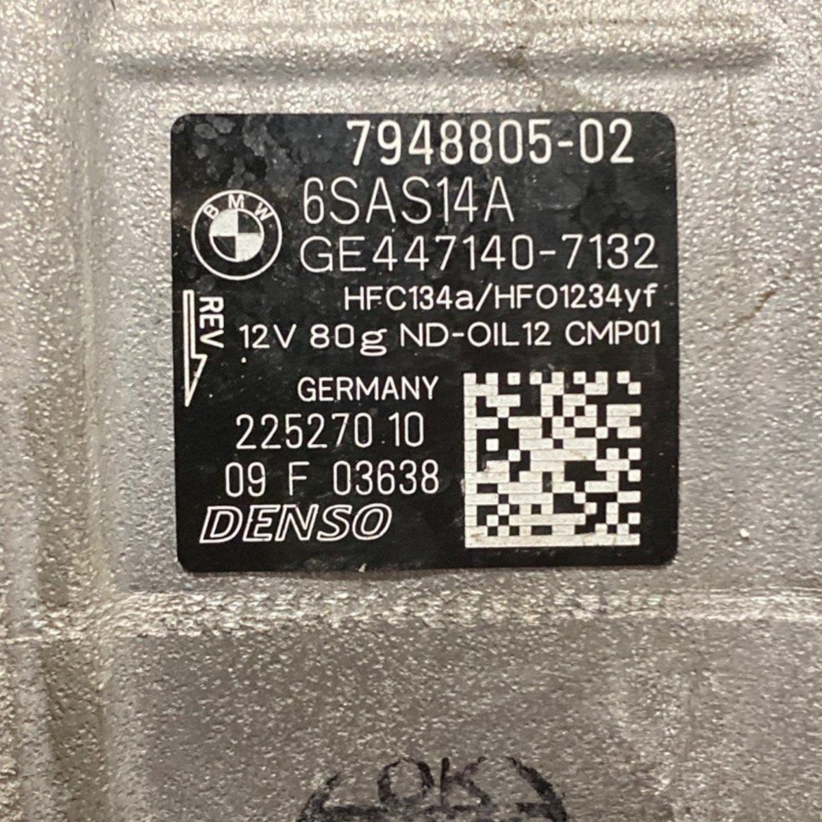 Compressore aria condizionata bmw x3 g01 2.0 diesel / hybrid (2017 - 2024) Cod: 7948805 - 02 - F&P CRASH SRLS - Ricambi Usati