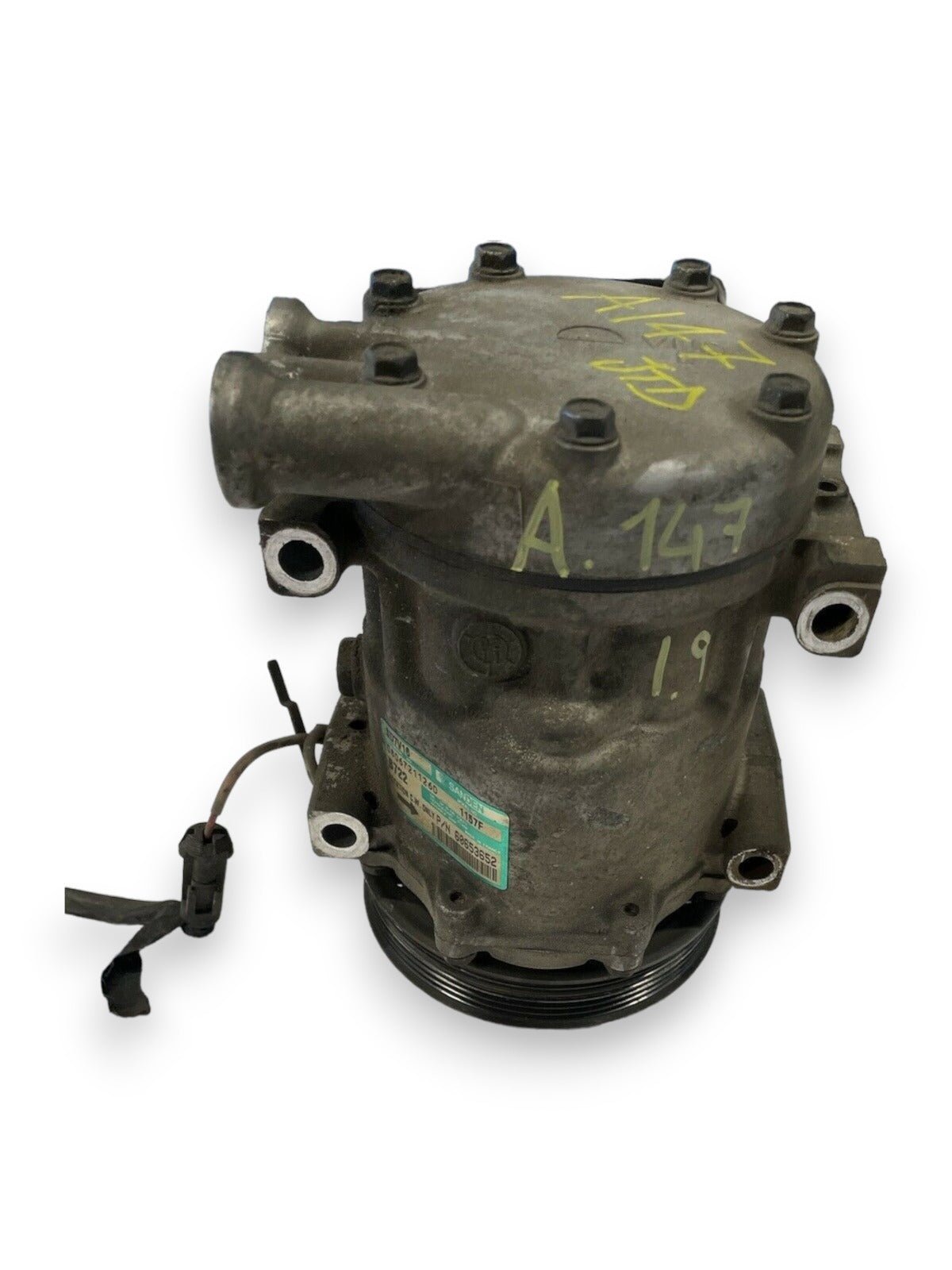 Compressore Aria Condizionata Clima Alfa Romeo 147 / 156 ( 1.9JTD - 2006 ) cod : 60653652 - F&P CRASH SRLS - Ricambi Usati