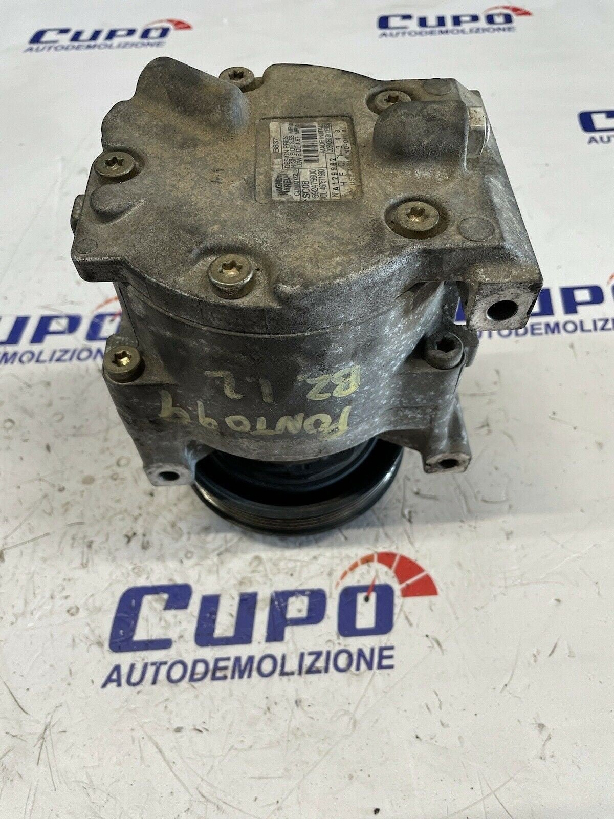 Air Conditioning Compressor Clima FIAT 1.2 Bz PUNTO(188) '99 to '03 592475600 - F&P CRASH SRLS - Used Parts