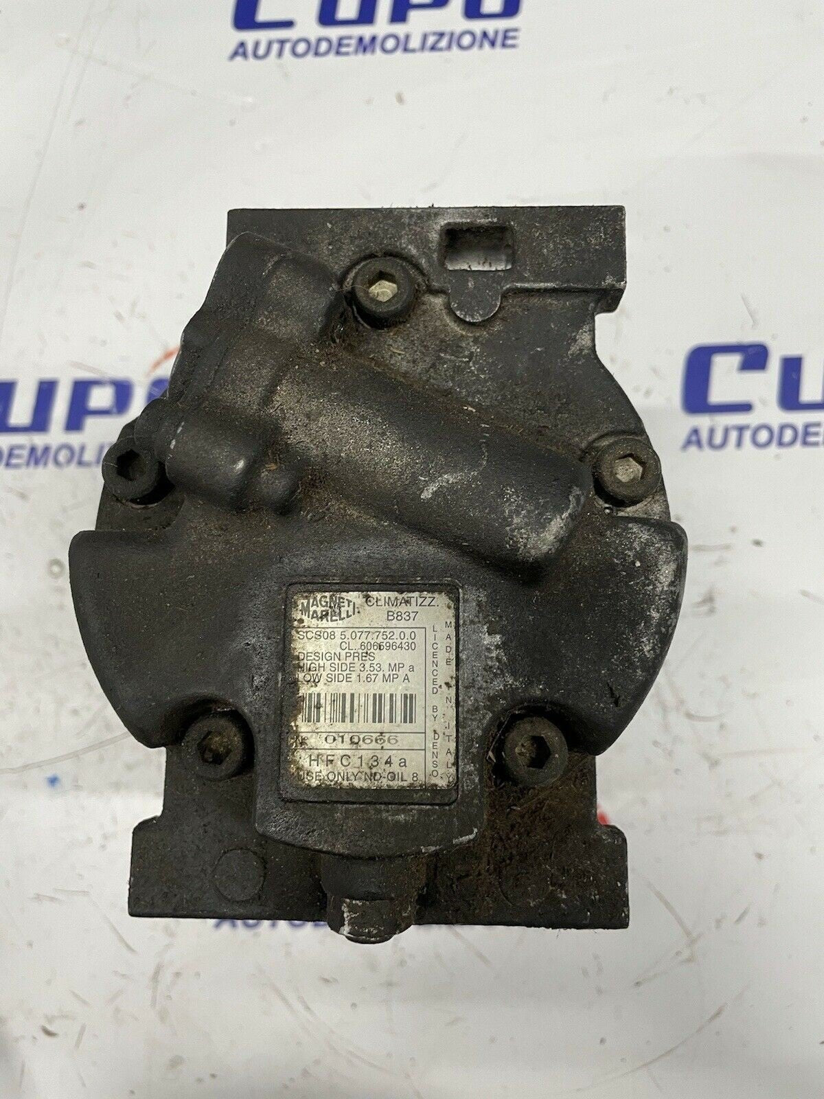 Air Conditioning Compressor Clima FIAT 1.9JTD BRAVA/DOBLÒ/ALFA 145. 606596430 - F&P CRASH SRLS - Used Parts