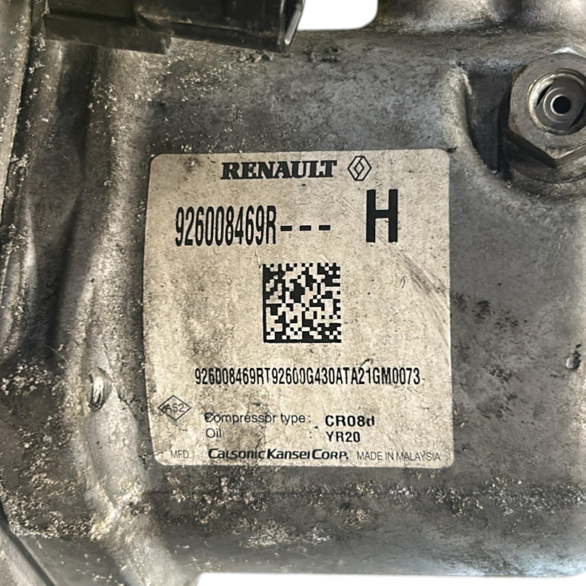 Air Conditioning Compressor Dacia Sandero III cod.926008469R 1.0 Petrol (2022 > ) - F&P CRASH SRLS - Used Parts