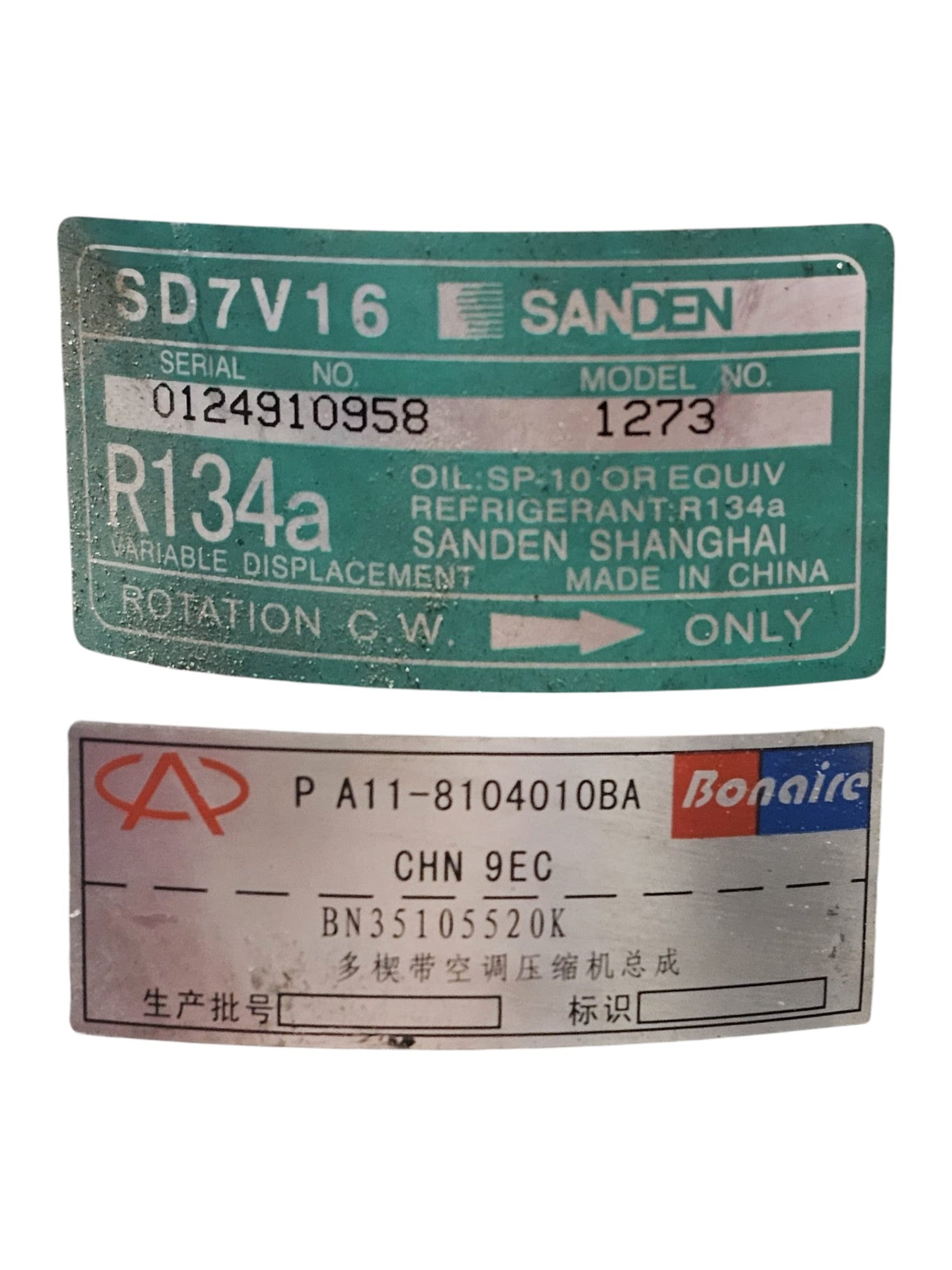 Compressore Aria Condizionata DR 5 2.0 Benzina Cod:A11 - 8104010BA (2007 - 2013) - F&P CRASH SRLS - Ricambi Usati