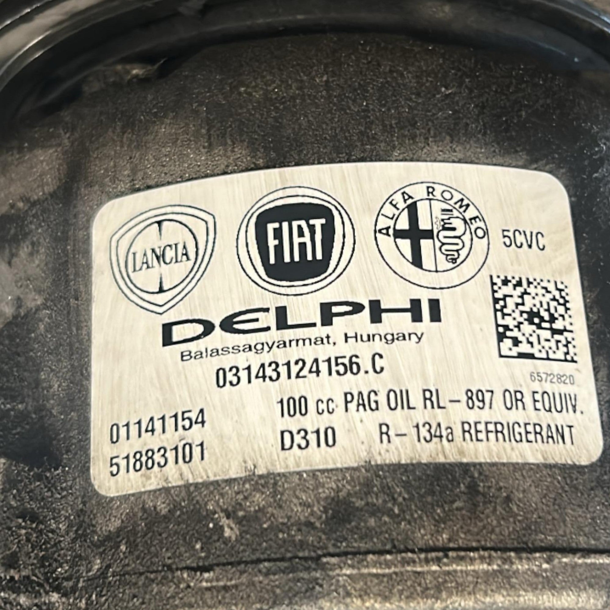 Compressore Aria Condizionata Fiat 500L cod.51883101 1.3 Diesel (2012 > 2022) - F&P CRASH SRLS - Ricambi Usati