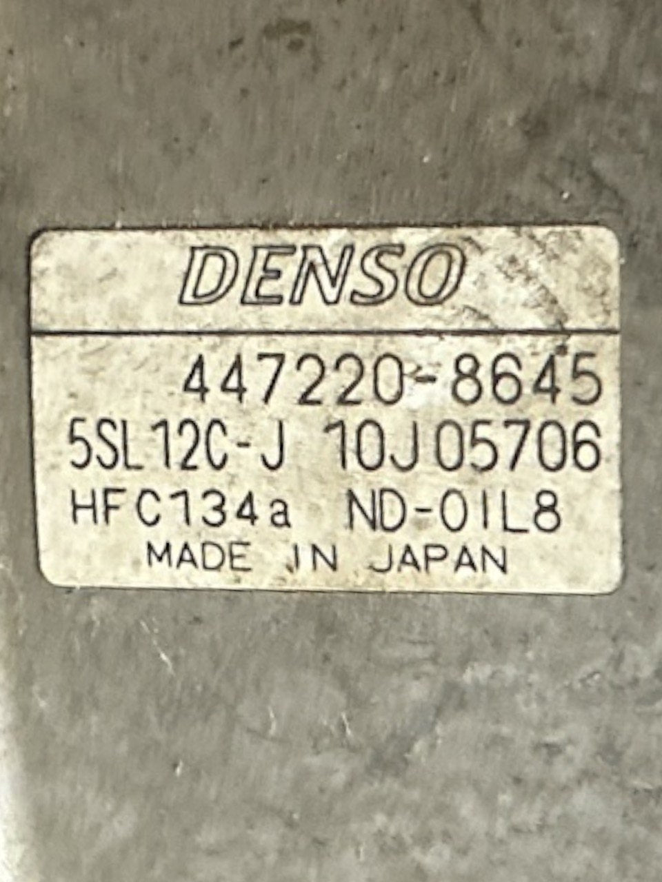 Fiat Bravo 1.9 Diesel Air Conditioning Compressor (2007 > 2014) code . 447220 - 8645 - F&P CRASH SRLS - Used Parts