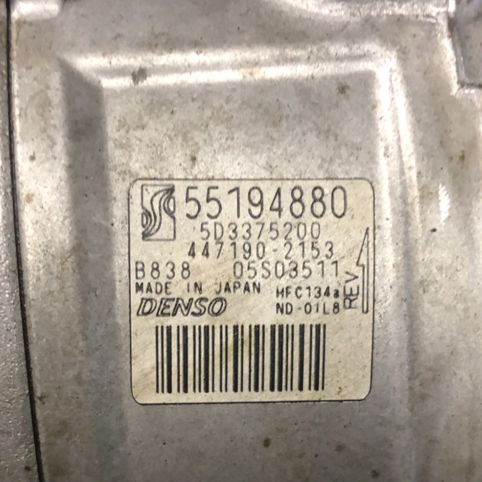Air Conditioning Compressor Fiat Grande Punto 1.2 Petrol (2005 > 2012) code:55194880 - F&P CRASH SRLS - Used Parts