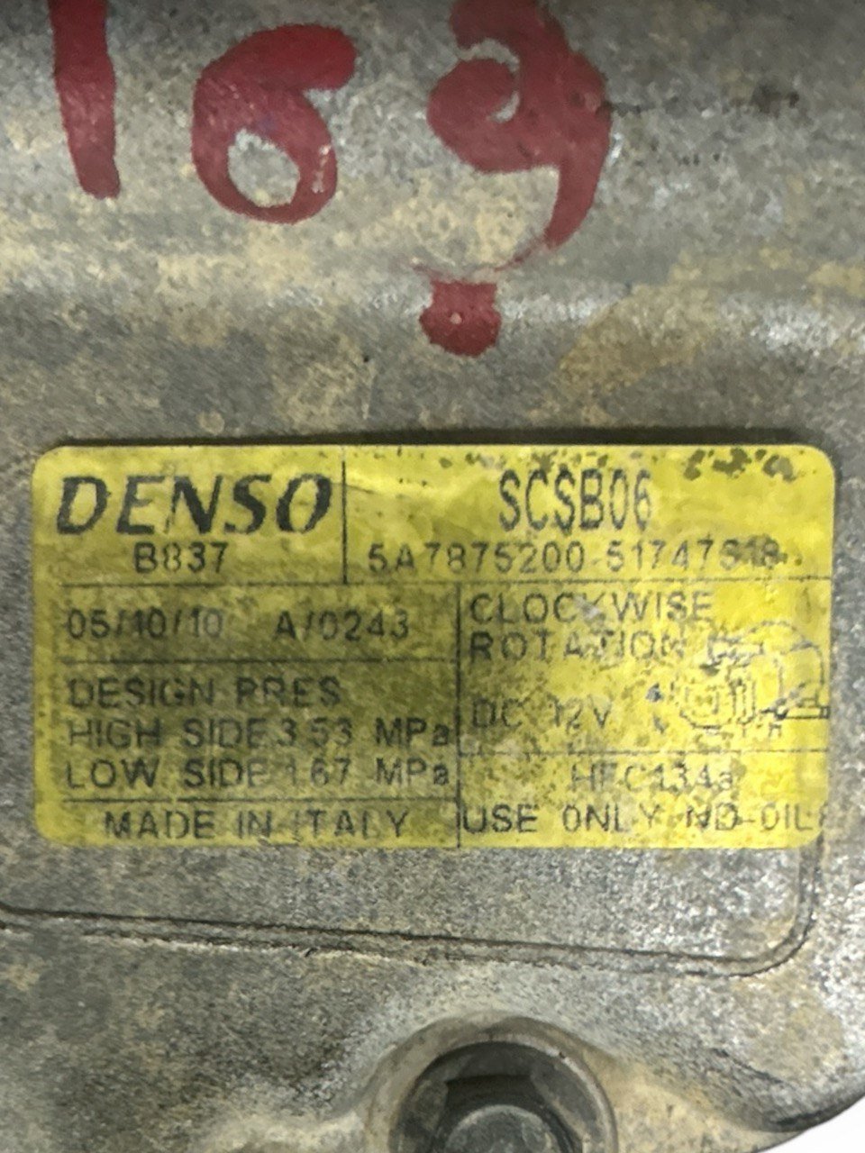 Air Conditioning Compressor Fiat Panda (169) 1.2 Petrol (2003 > 2012) code . 7875200 - F&P CRASH SRLS - Used Parts