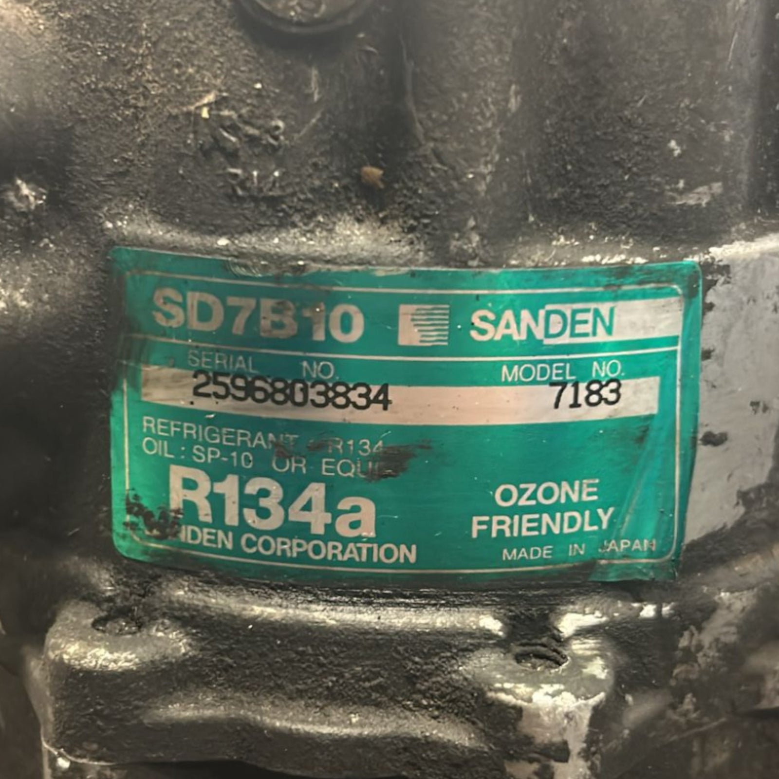 Air Conditioning Compressor Fiat Panda (169) 1.2 Petrol (2003 > 2012) code.SD7B10 - F&P CRASH SRLS - Used Parts
