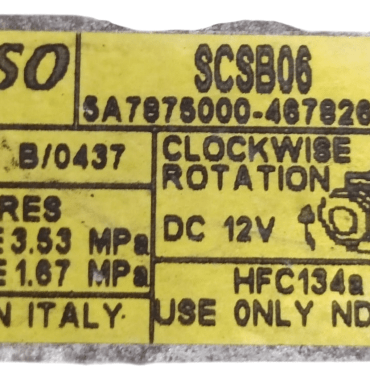 Compressore aria condizionata fiat panda 312 1.0 benzina cod: 5a7875000 (2012 - ) - F&P CRASH SRLS - Ricambi Usati