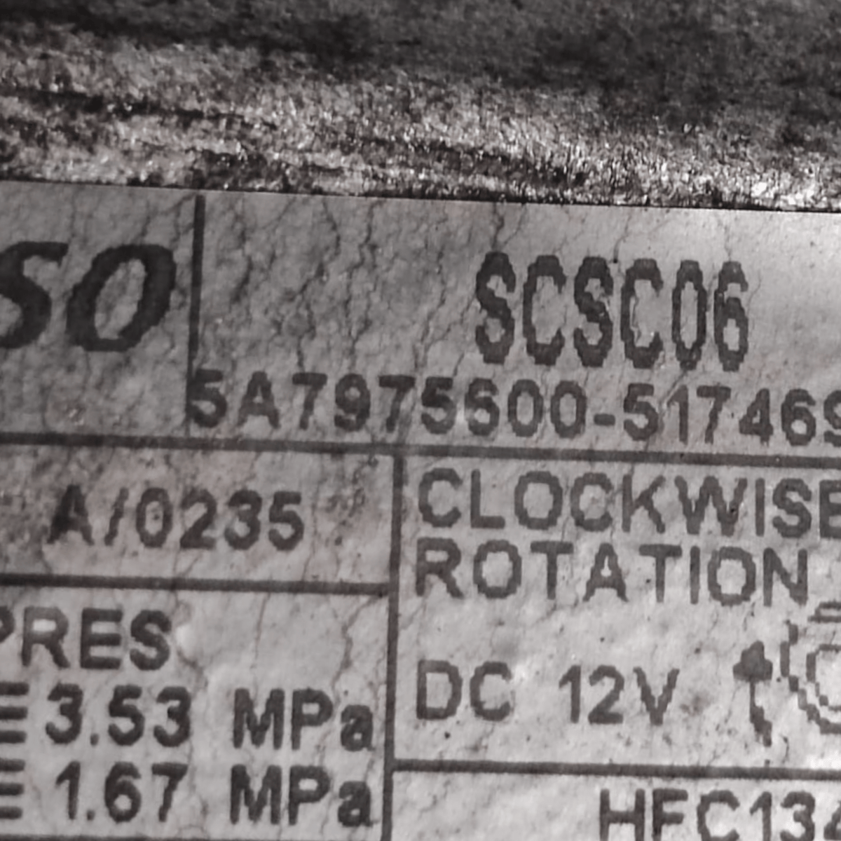Air Conditioning Compressor Fiat Qubo 1.3 Diesel COD: 5A7975600 (2008 - 2019) - F&P CRASH SRLS - Used Parts