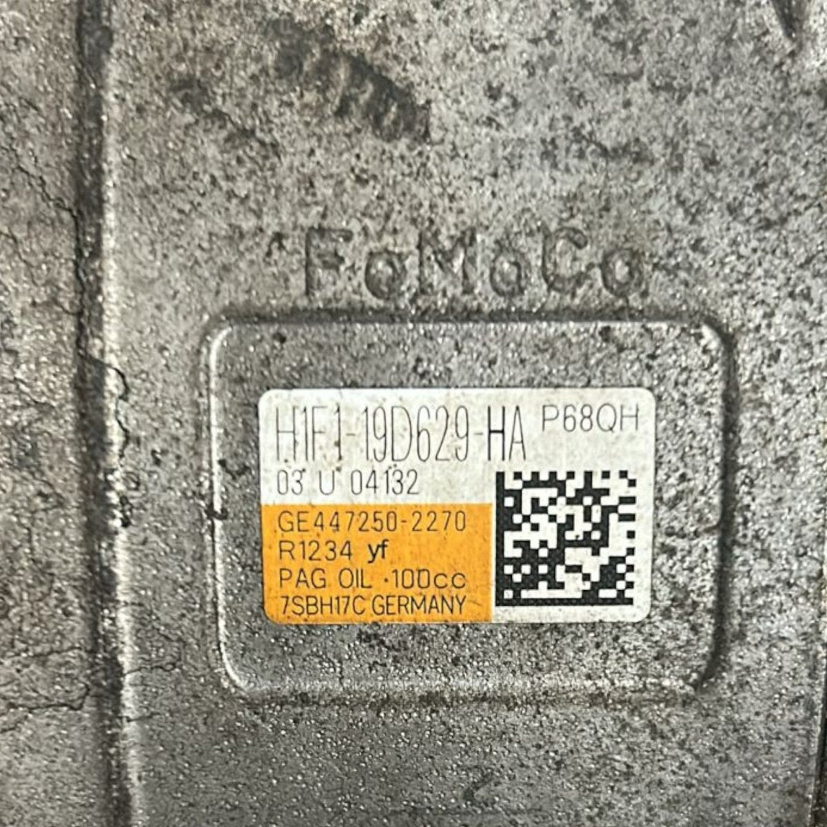 Compressore aria condizionata ford c - max 1.5 diesel cod:H1F1 - 19D629 - HA (2010 > 2019) - F&P CRASH SRLS - Ricambi Usati