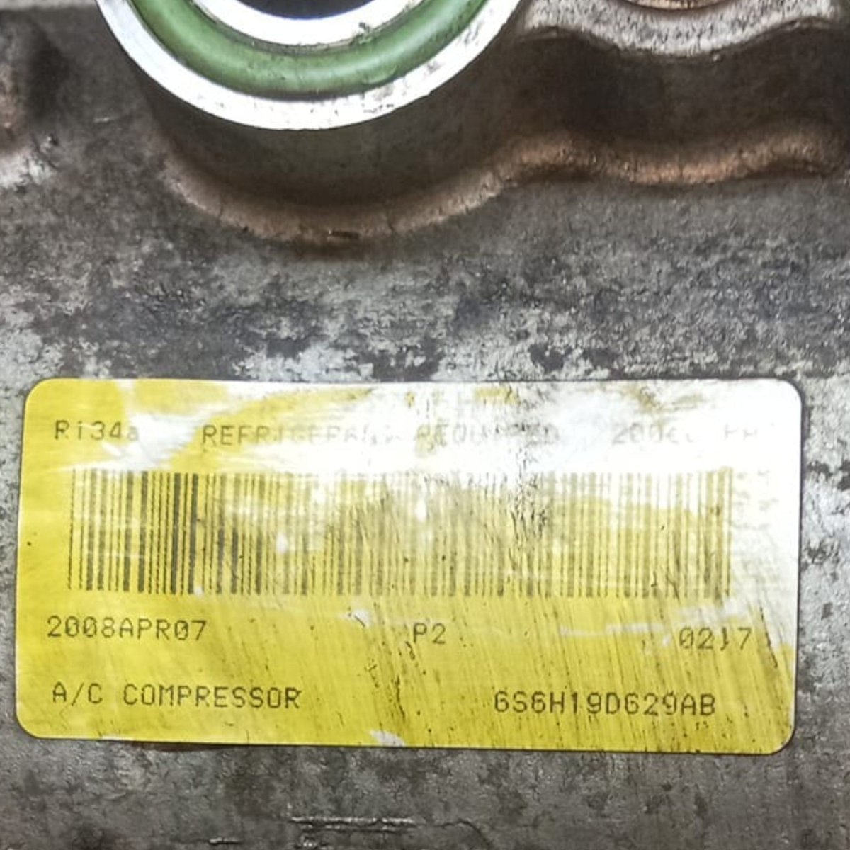 Compressore aria condizionata ford fiesta cod . 6s6h19d629ab 1.2 benzina (2008 > 2017) - F&P CRASH SRL - Ricambi Usati