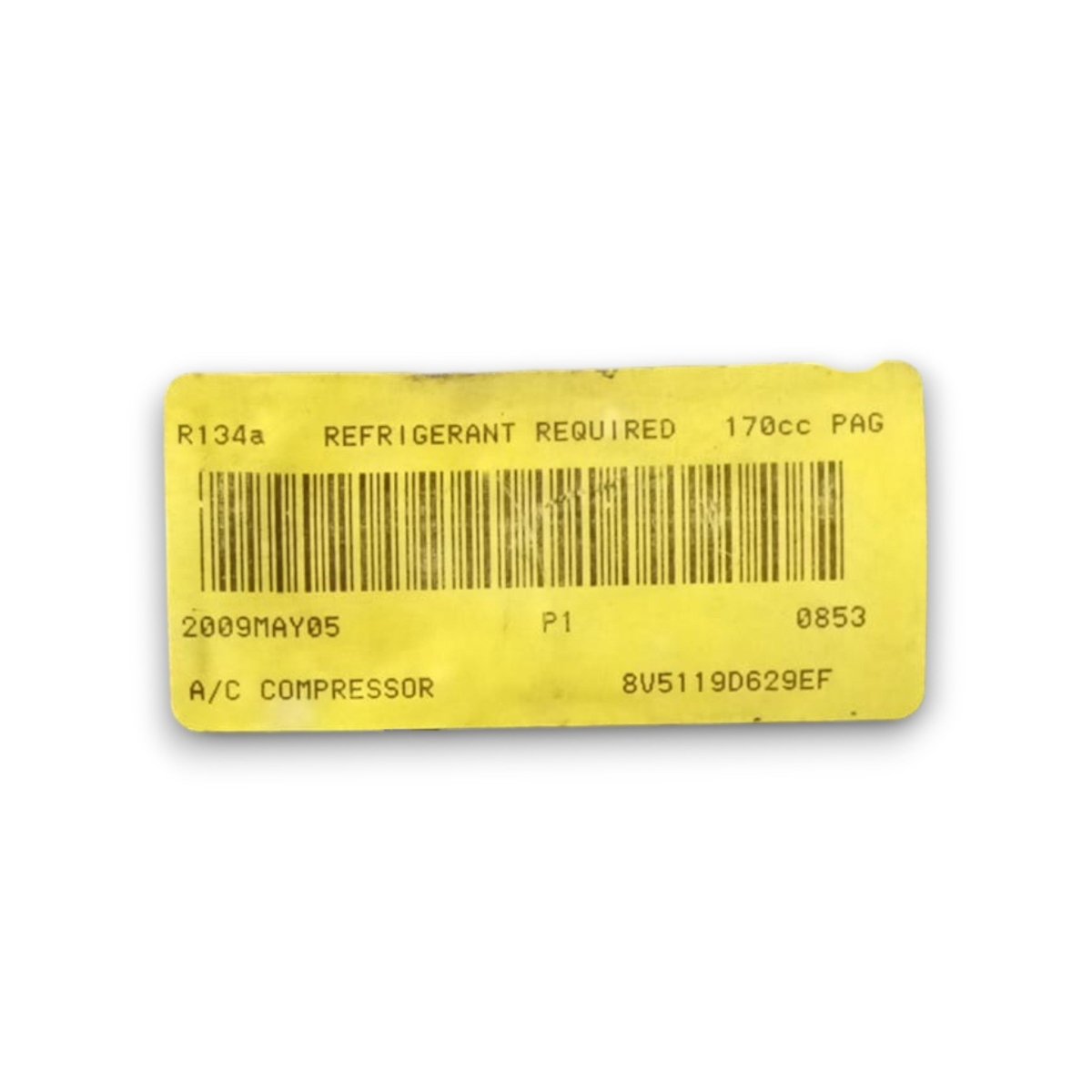 Compressore aria condizionata ford fiesta VI cod . 8v5119d629ef 1.2 benzina (2008 > 2017) - F&P CRASH SRL - Ricambi Usati