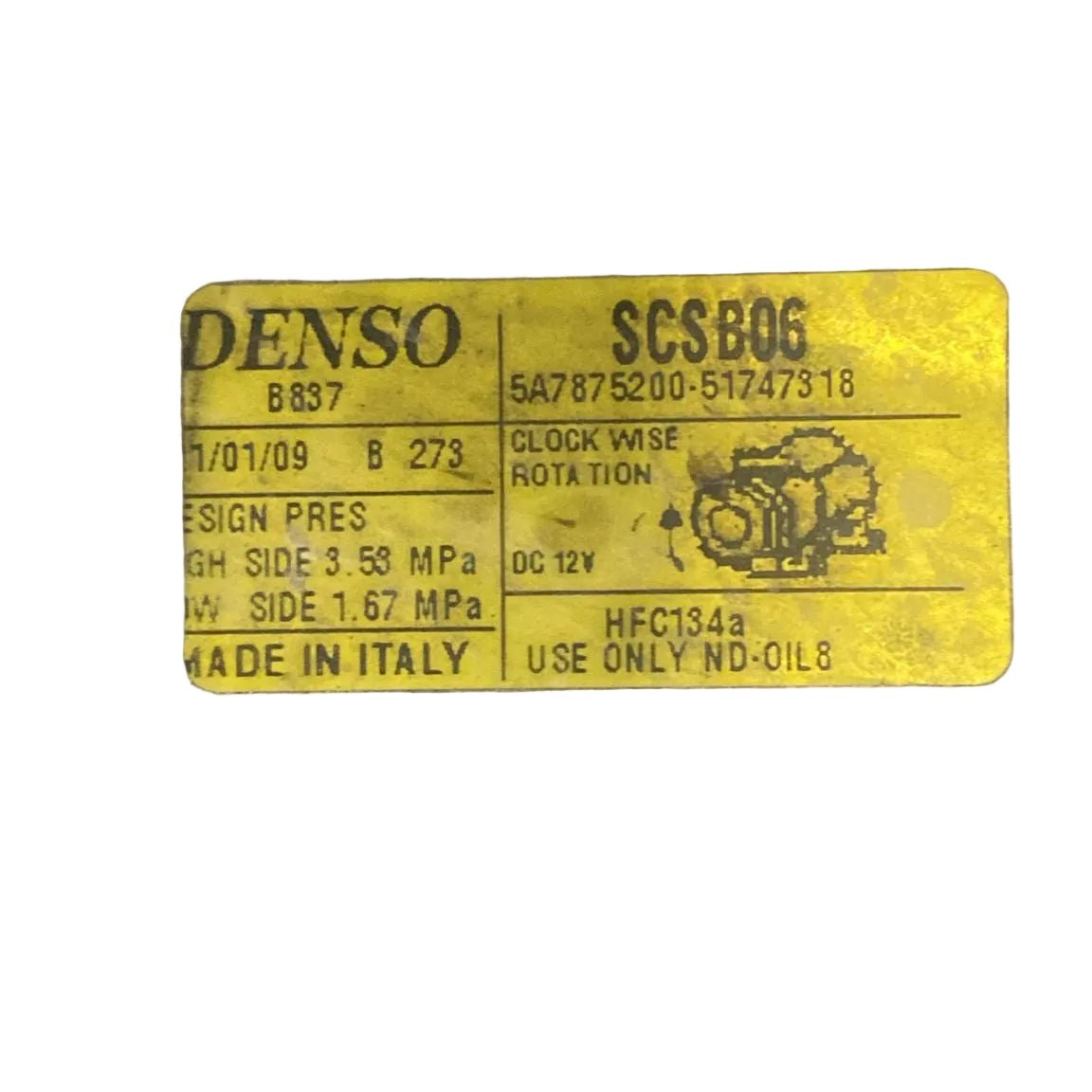 Compressore aria condizionata ford ka+ cod . 5a7875200 1.2 benzina (2016 > 2019) - F&P CRASH SRL - Ricambi Usati