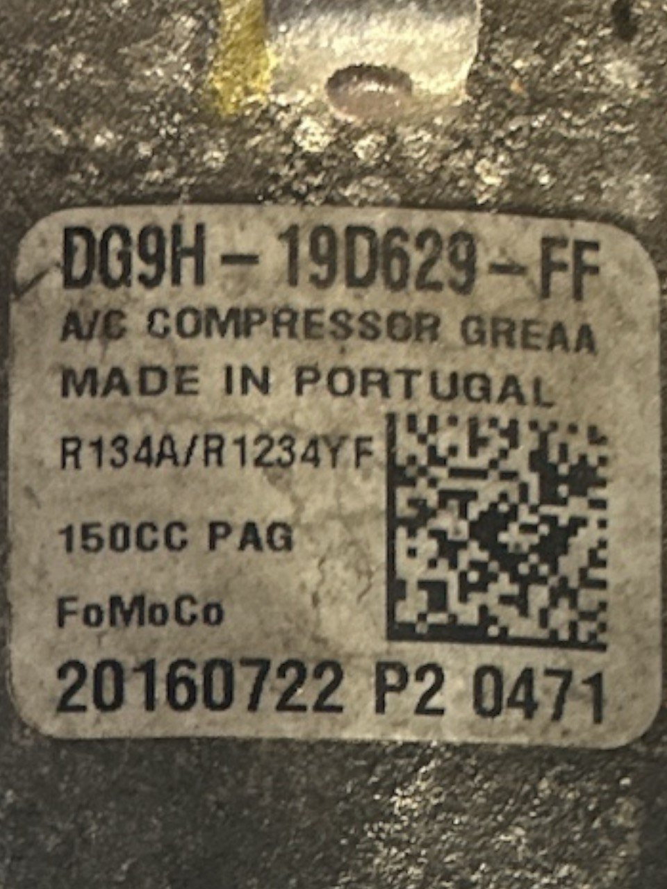 Compressore Aria Condizionata Ford S - Max 2.0 Diesel (2006 > 2015) cod.DG9H - 19D629 - FF - F&P CRASH SRLS - Ricambi Usati