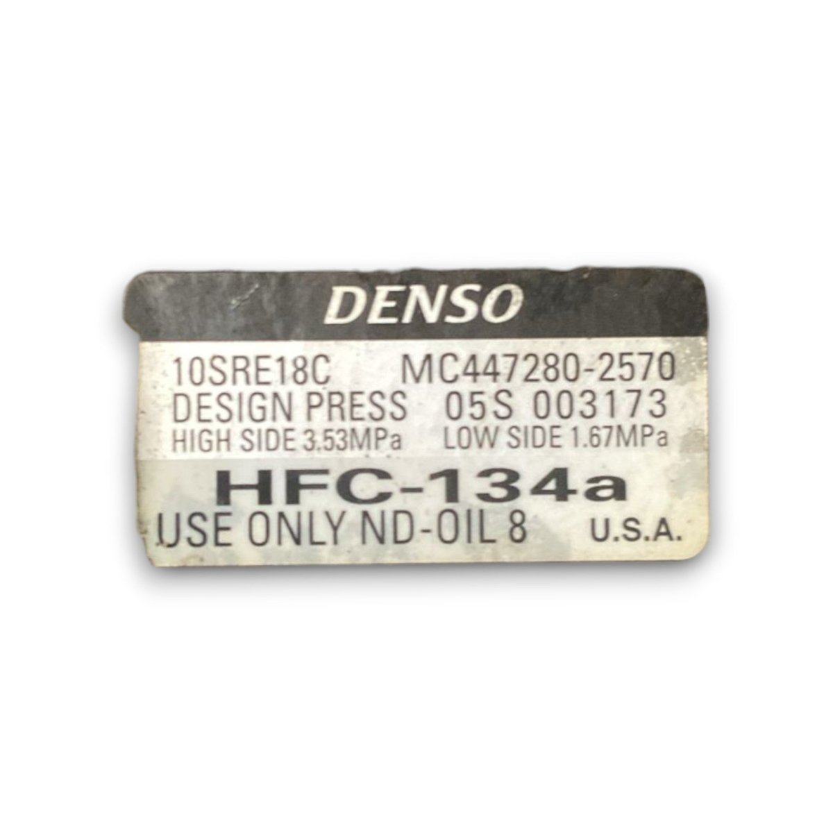 Compressore aria condizionata honda cr - v IV cod . mc447280 - 2570 2.2 diesel (2011 > 2017) - F&P CRASH SRL - Ricambi Usati
