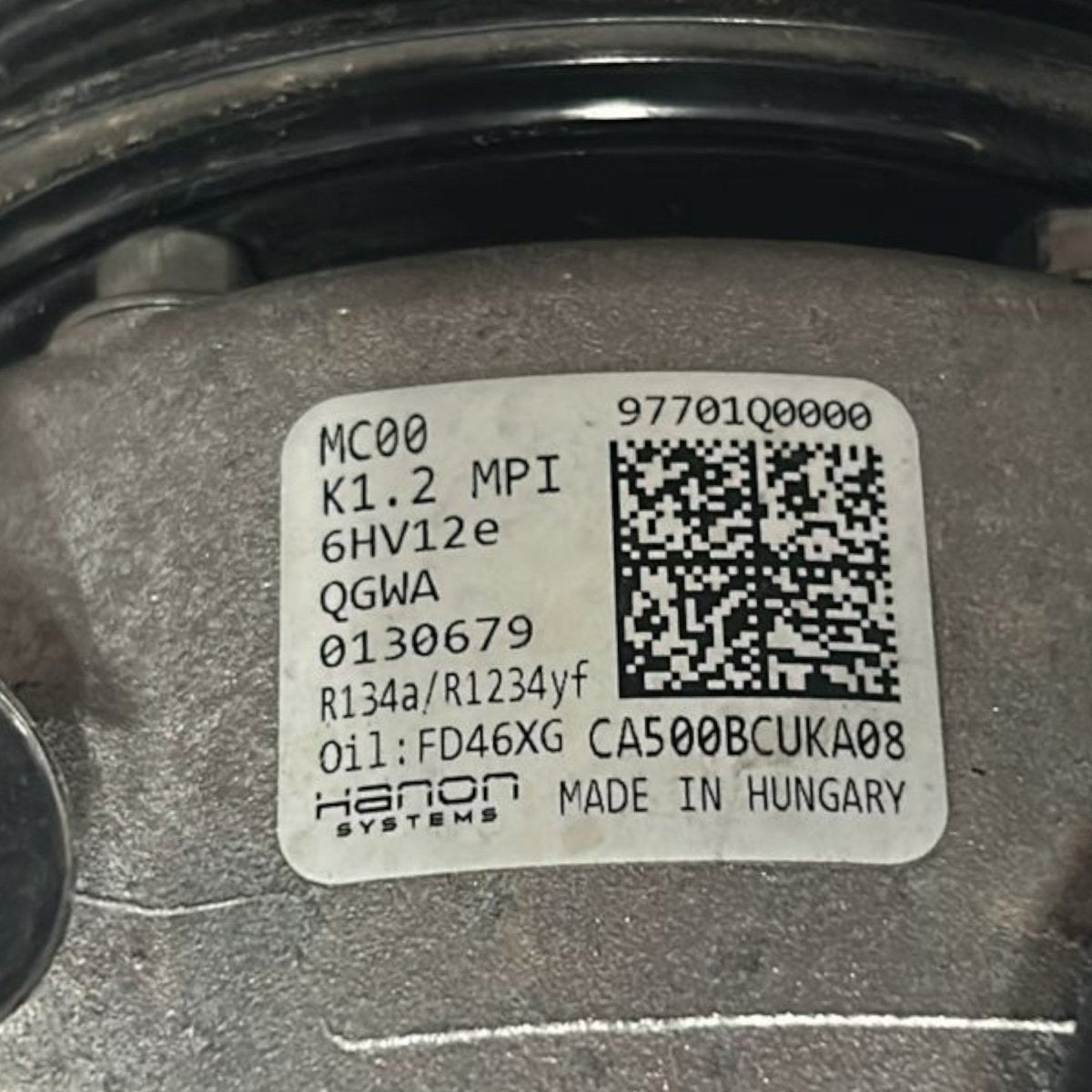 Compressore aria condizionata hyundai i20 1.2 benzina cod:97701Q0000 (2020 >) - F&P CRASH SRLS - Ricambi Usati