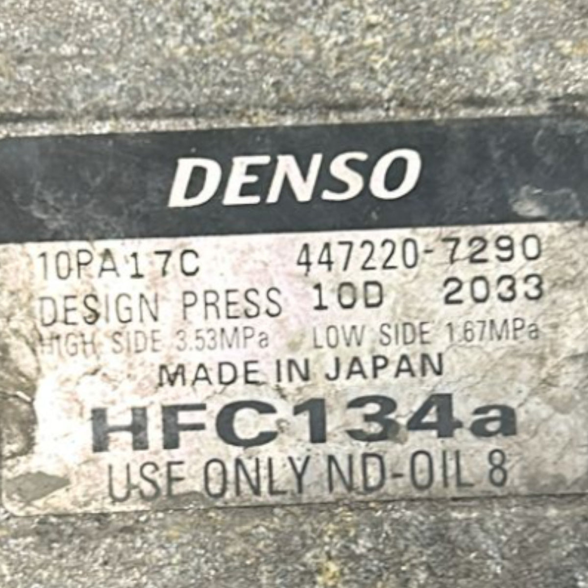 Iveco Daily III Air Conditioning Compressor cod.447220 - 7290 2.3 Diesel (1999 > 2006) - F&P CRASH SRLS - Used Parts