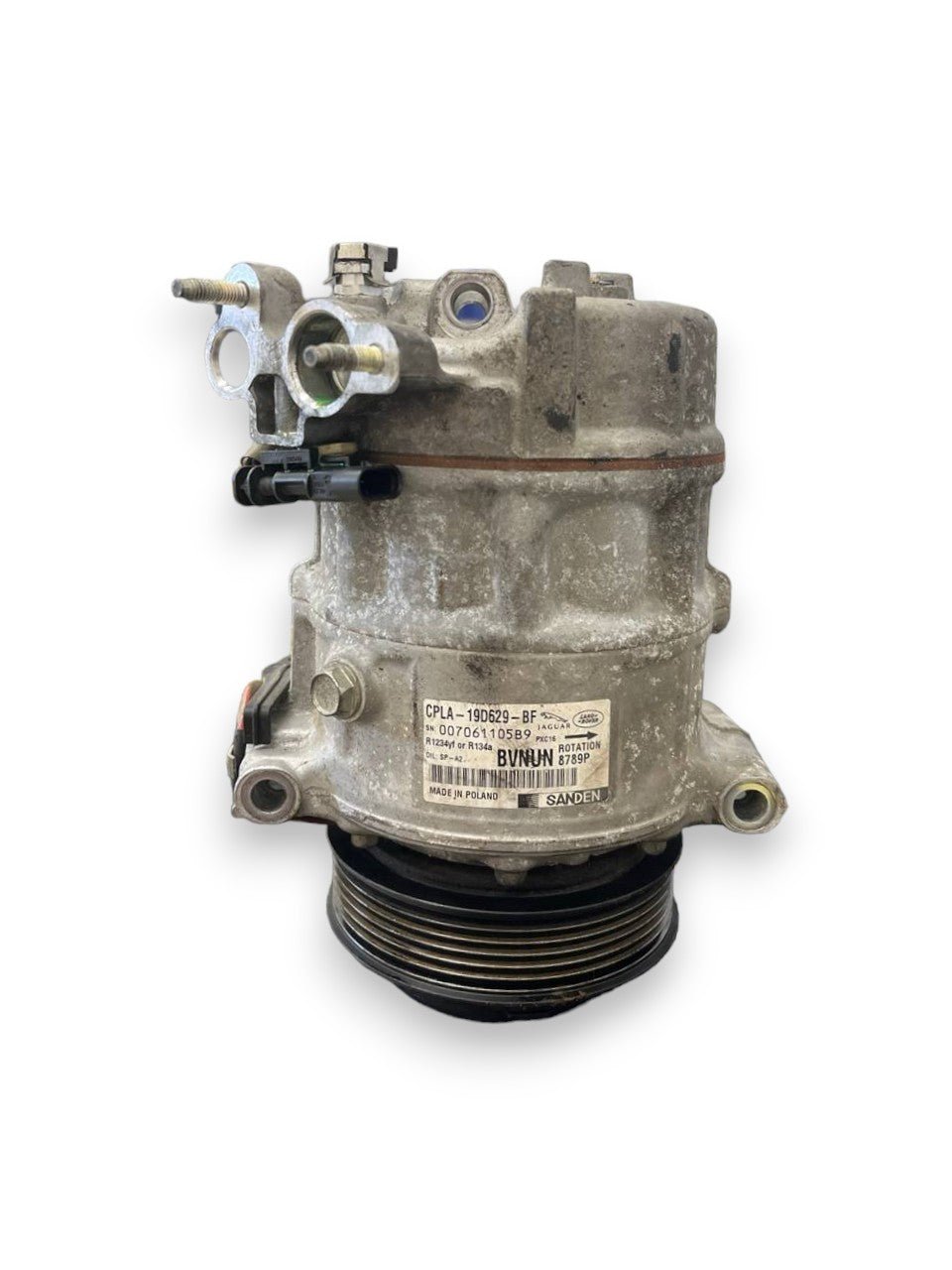 Air Conditioning Compressor Jaguar XE X760 / Jaguar F-Pace / Land Rover Range Rover Evoque L538 / Jaguar XF X260 / Land Rover Range Rover Discovery Sport 2.0 Diesel (2015>) code: CPLA-19D629-BF - F&P CRASH SRLS - Used Parts