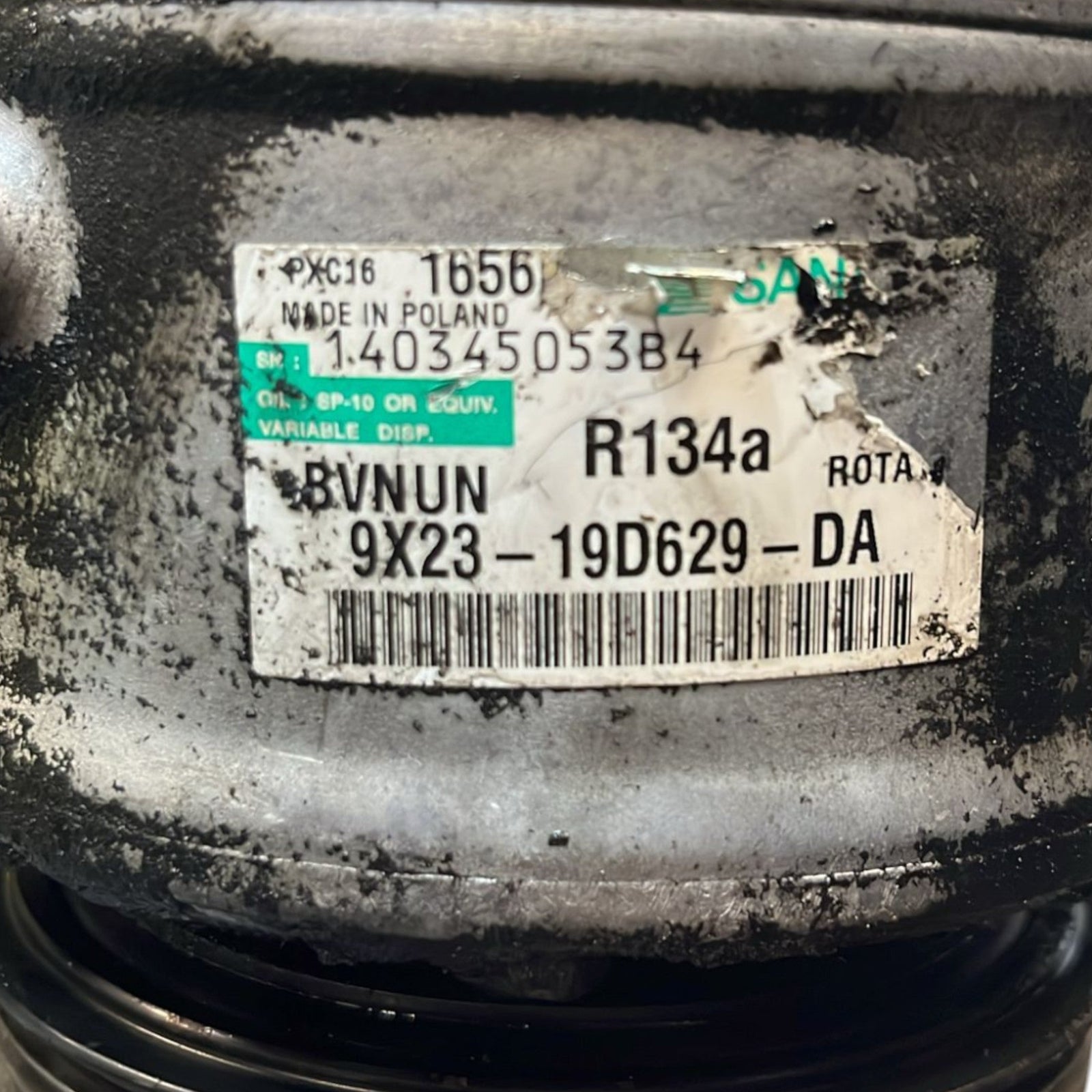 Air Conditioning Compressor Jaguar XF (X250) code: 9X23 - 19D629 - FOR 3.0 Diesel (2008 >2015) - F&P CRASH SRLS - Used Parts