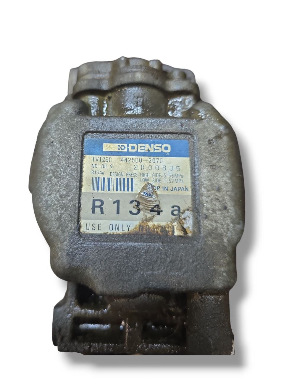 COMPRESSORE ARIA CONDIZIONATA LANCIA YPSILON 1.2 BENZINA Cod : 442500 - 2070 (2011 - 2024) - F&P CRASH SRLS - Ricambi Usati