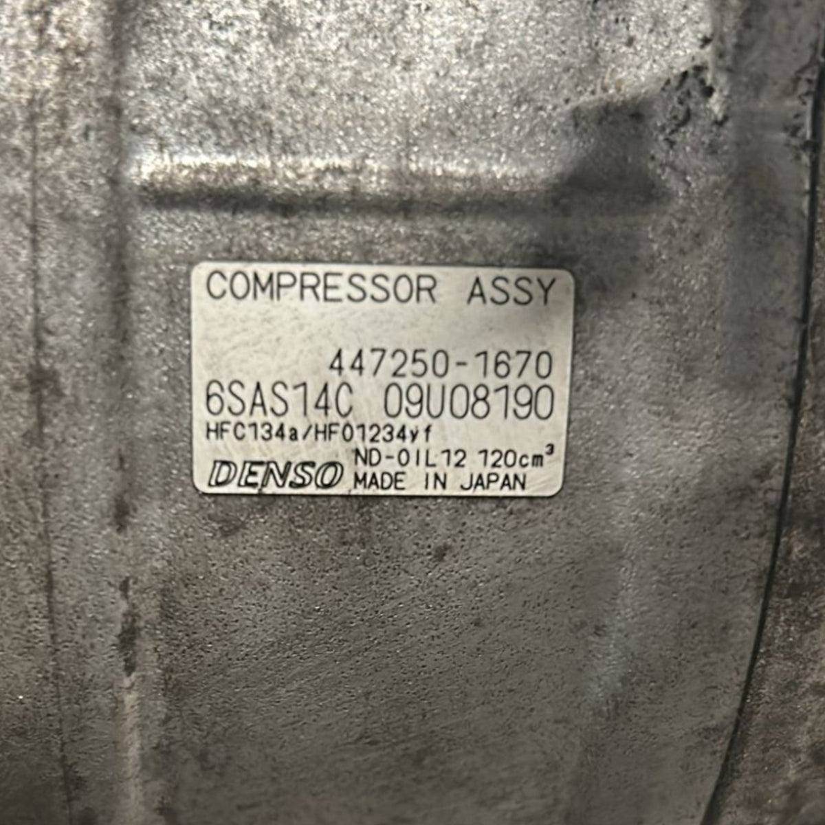 Mercedes Benz Cla X117 2.2 Diesel Air Conditioning Compressor (2012 > 2018) code:447250 - 1670 - F&P CRASH SRLS - Used Parts