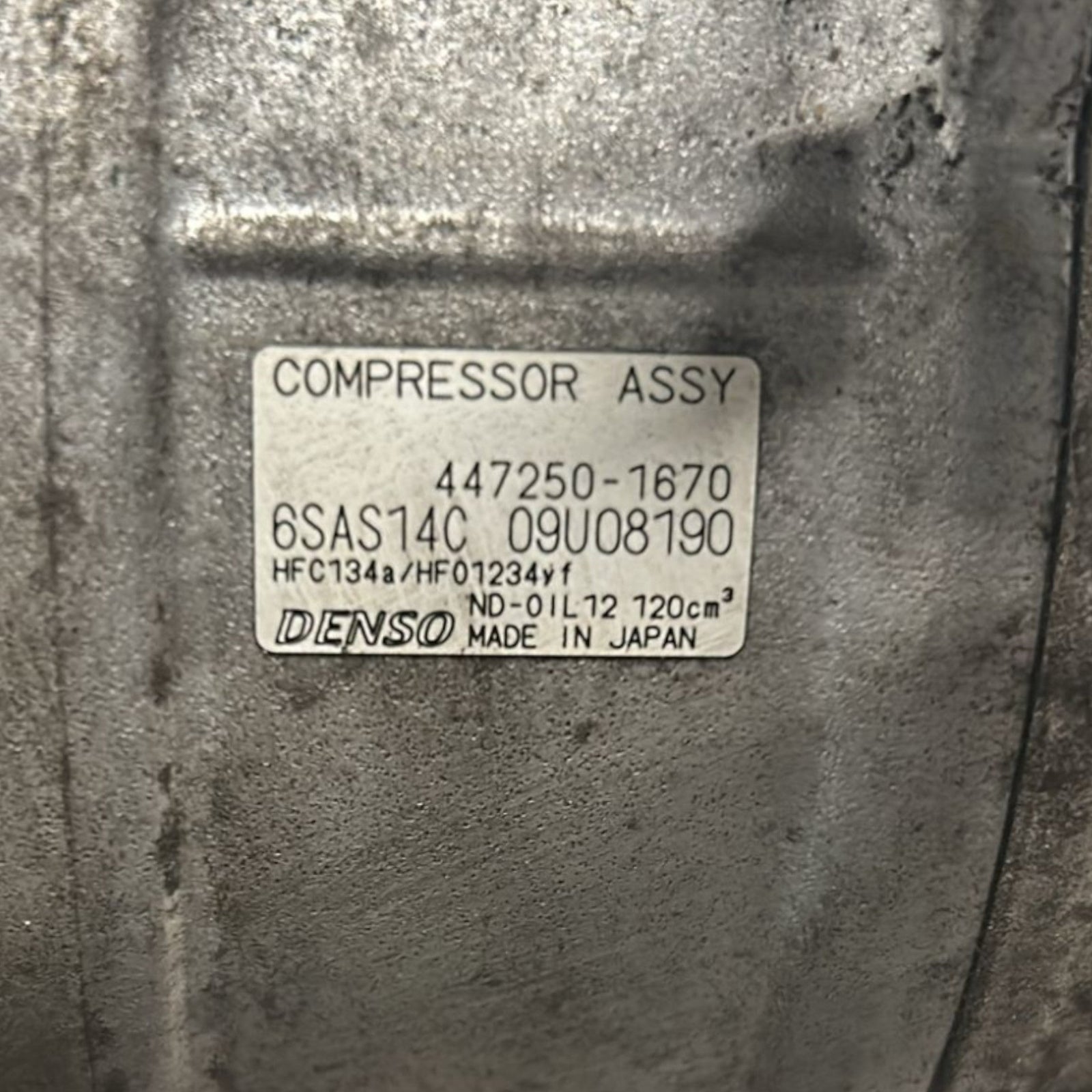 Mercedes Benz Cla X117 2.2 Diesel Air Conditioning Compressor (2012 > 2018) code:447250 - 1670 - F&P CRASH SRLS - Used Parts