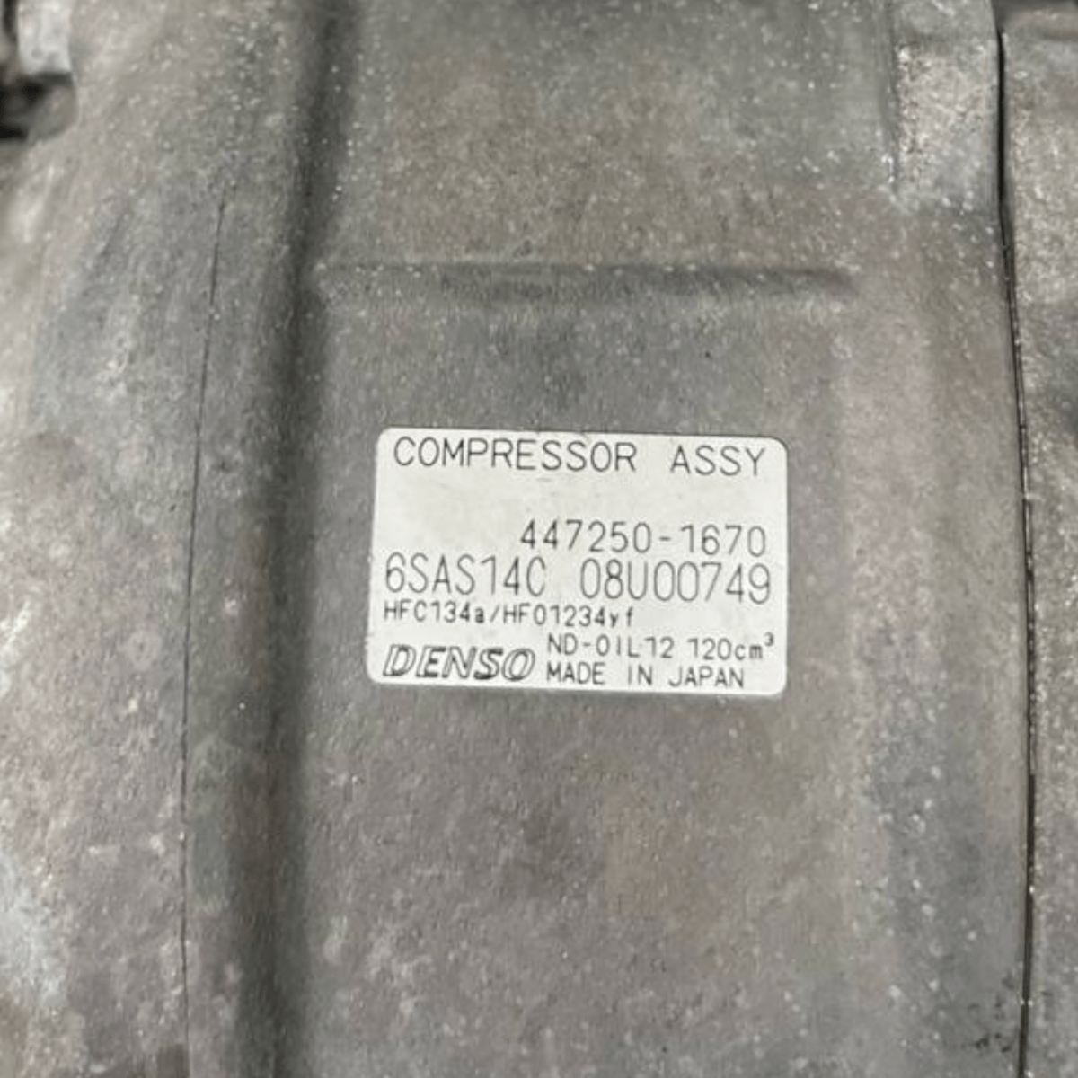 Air Conditioning Compressor Mercedes - Benz Class A W176 2.0 Petrol (2012 to 2018) code: 447250 - 1670 - F&P CRASH SRLS - Used Parts